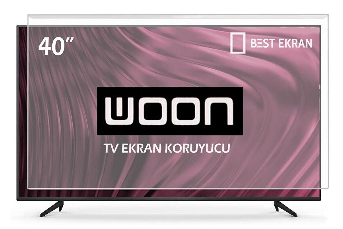 WOON WN40DLK012 Tv Ekran Koruyucu - Woon 40" inç  Ekran Şeffaf Koruma Paneli