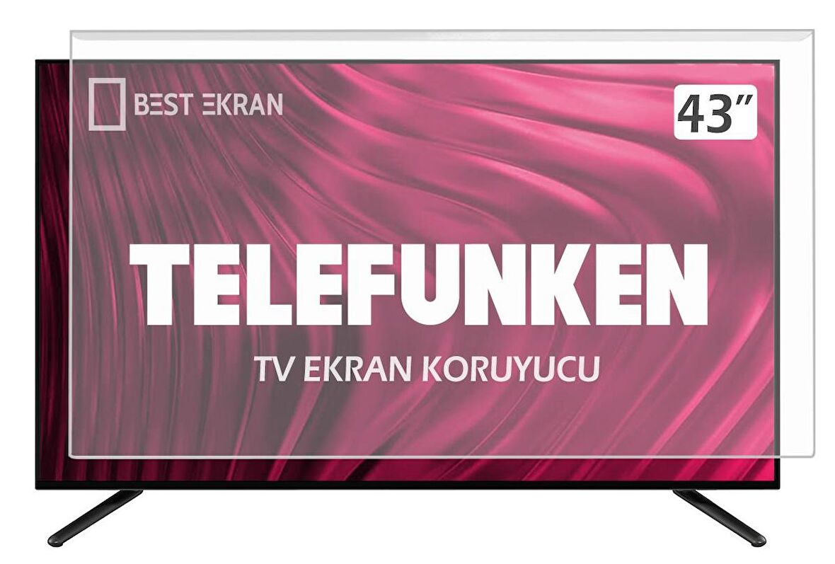 Telefunken 43TF6520 Tv Ekran Koruyucu - 43" inç 108 cm Tv Ekran Koruma Paneli