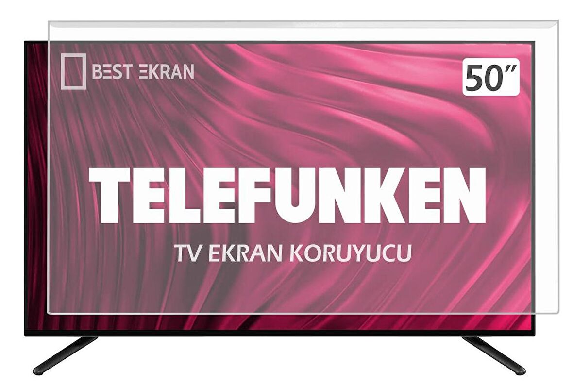 Telefunken 50TU7520 Tv Ekran Koruyucu - 50" inç 126 cm Tv Ekran Koruma Paneli