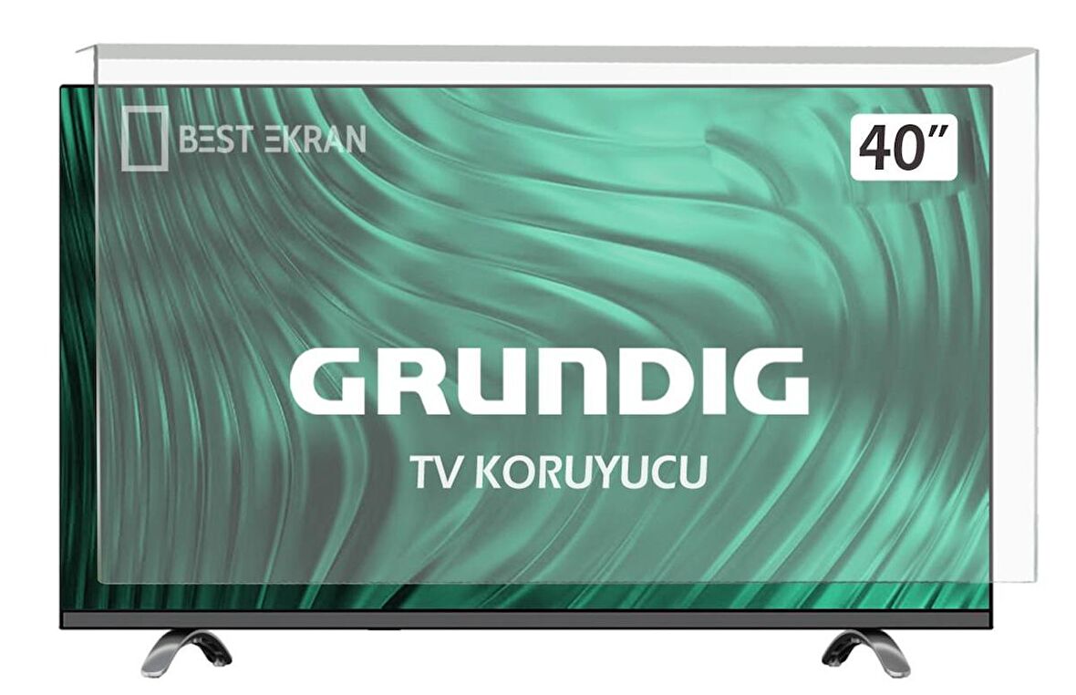 GRUNDIG 40CLE5745 TV EKRAN KORUYUCU - Grundig 40" inç  Ekran Koruma Şeffaf panel
