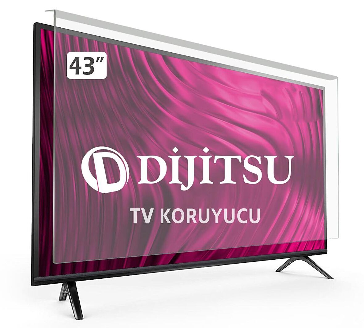 DIJITSU 43DS7700 TV EKRAN KORUYUCU - Dijitsu 43" inç 108 Ekran Tv Kırılmaz Koruma Paneli