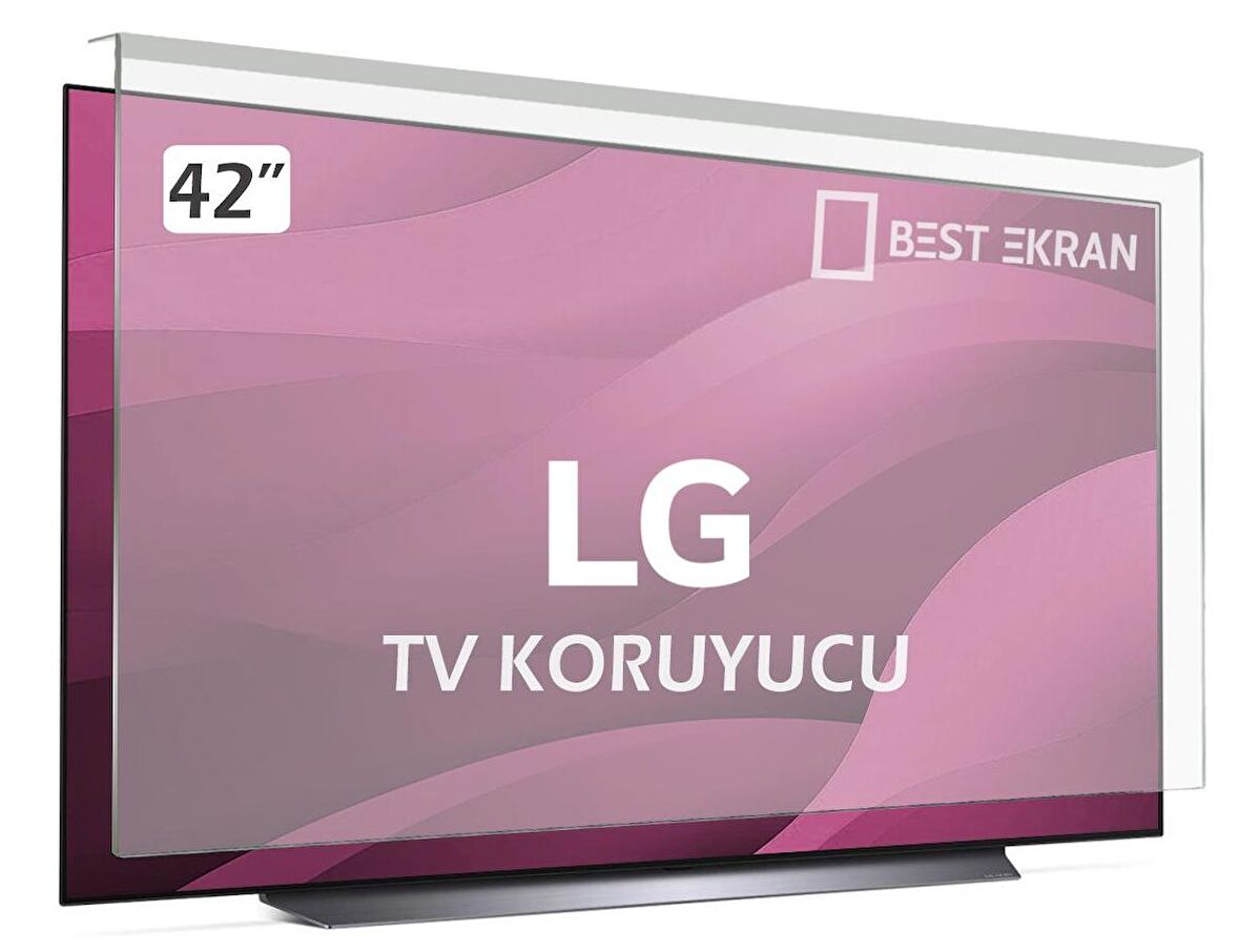 LG 42LF650V TV EKRAN KORUYUCU - LG 42" inç 106 Ekran Şeffaf Koruma paneli