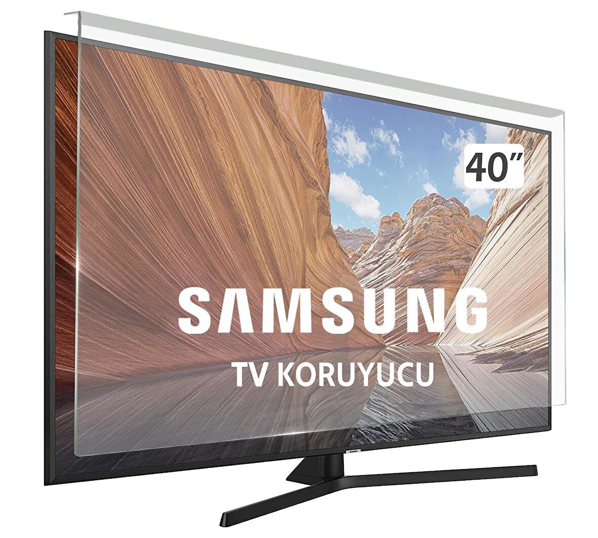 SAMSUNG 40F6340 TV EKRAN KORUYUCU - Samsung 40" inç Ekran Şeffaf Koruma paneli