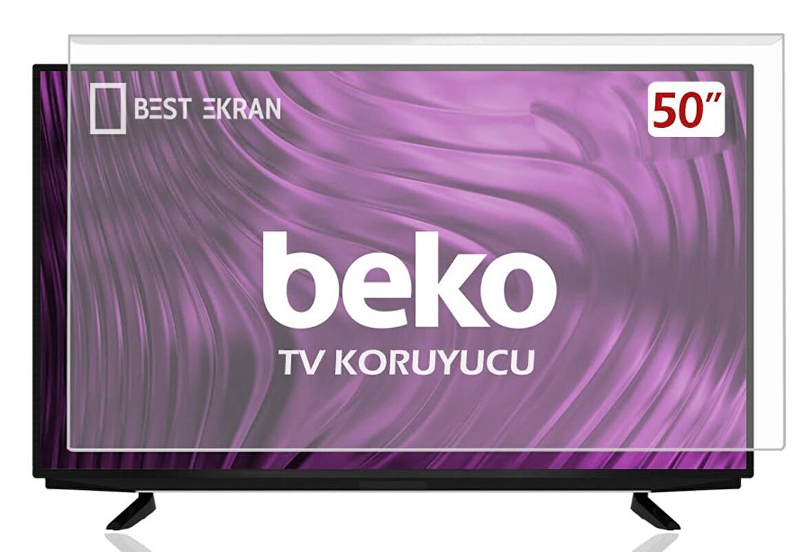 BEKO B50 A 800 B Tv Ekran Koruyucu - Beko 50" inç 126 Ekran Koruma Paneli