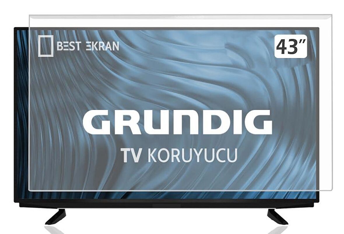 GRUNDIG 43GDF6800B TV EKRAN KORUYUCU - Grundig 43" inç Tv Ekran Koruyucu 