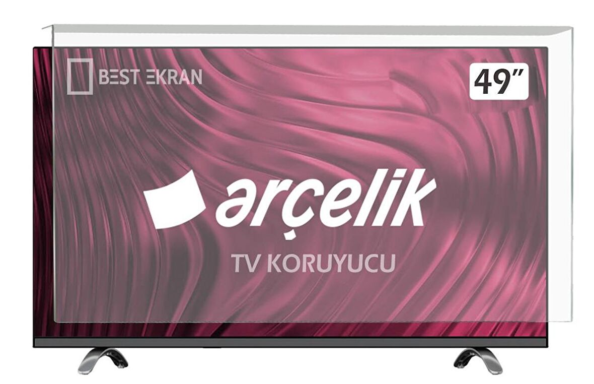 ARÇELİK A49L 5531 4W2 TV EKRAN KORUYUCU - Arçelik 49" inç Tv Ekran Koruyucu Şeffaf Paneli