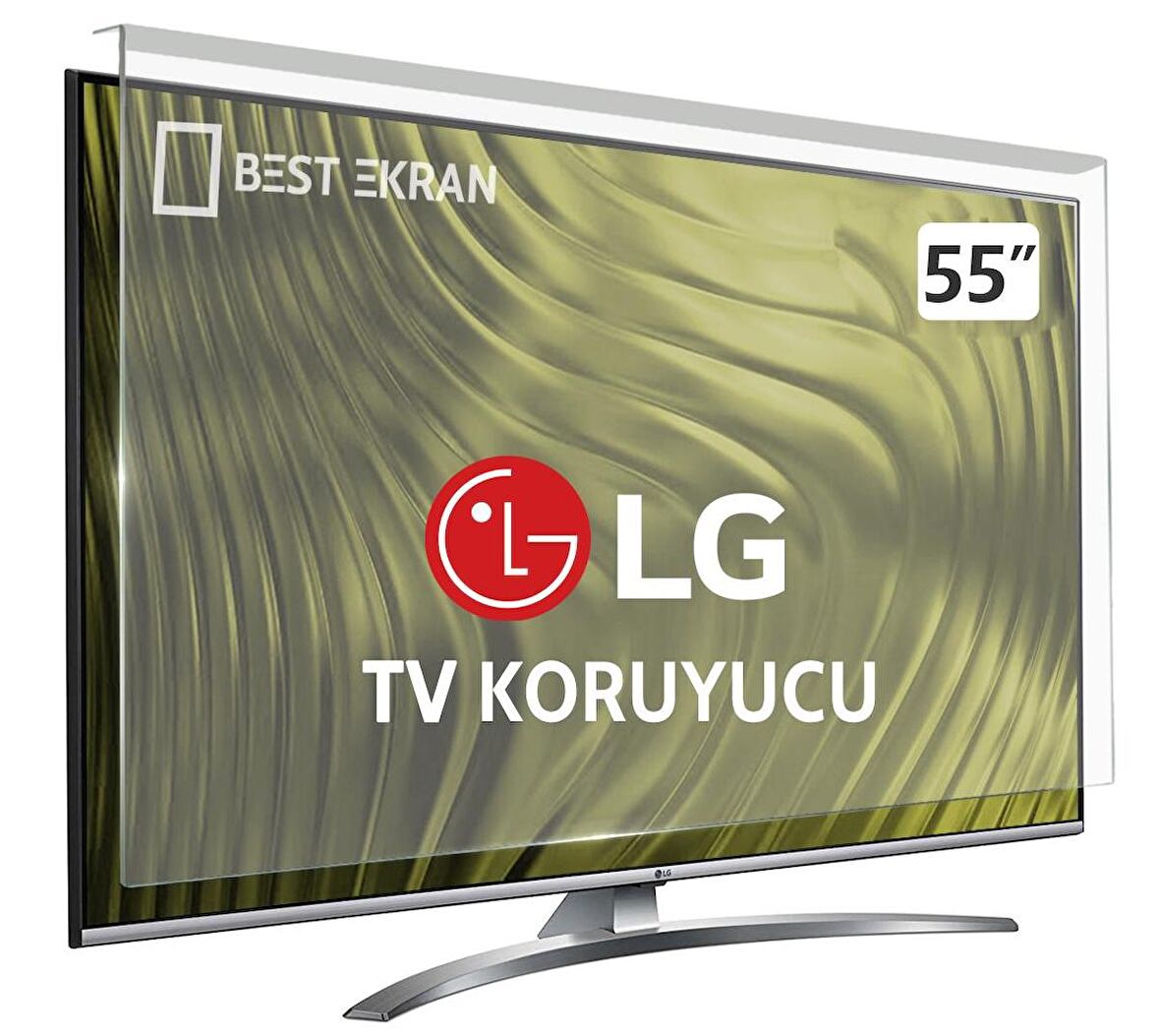 LG 55UN74006LB TV EKRAN KORUYUCU - Lg 55" inç 139 cm Ekran Kırılmaz Koruyucu 