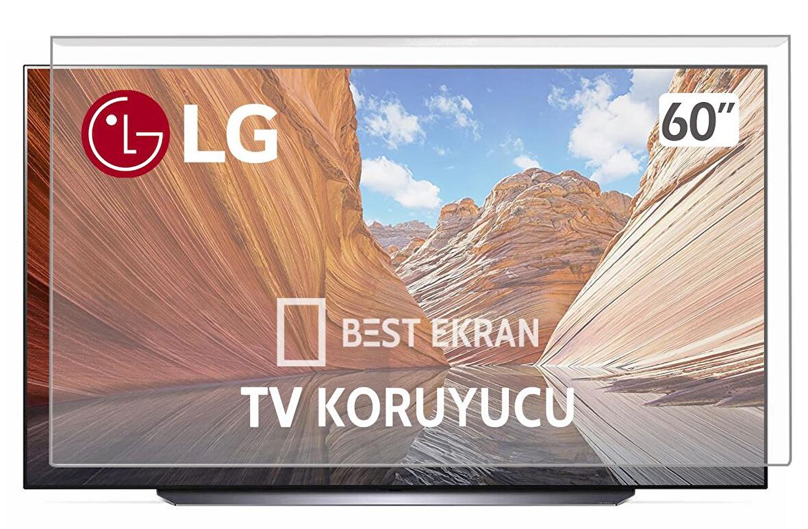 LG 60UJ630V TV EKRAN KORUYUCU - Lg 60" inç tv kırılmaz Koruyucu 