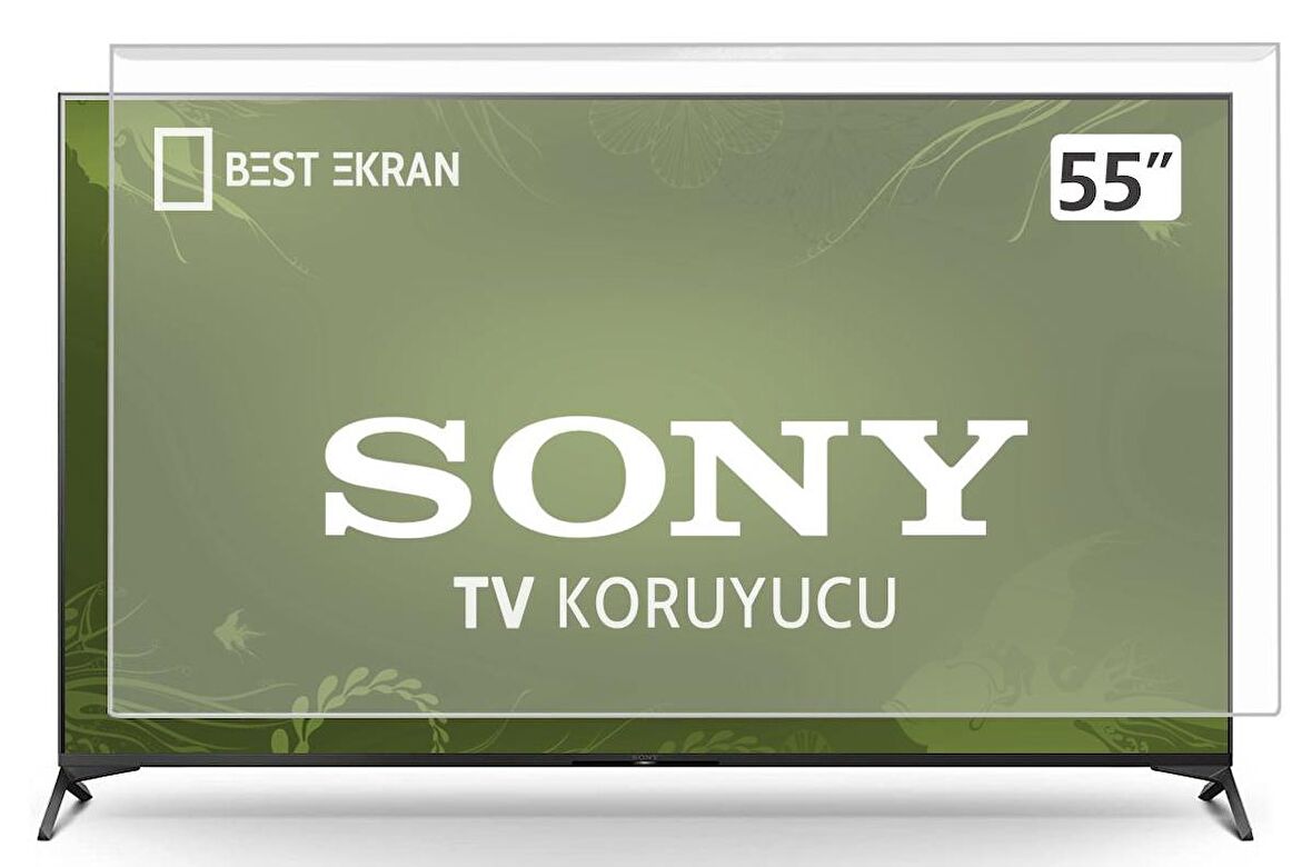 Sony KD-55XH9505 Tv Ekran Koruyucu - Sony 55" inç 139 cm Ekran Kırılmaz Koruyucu 