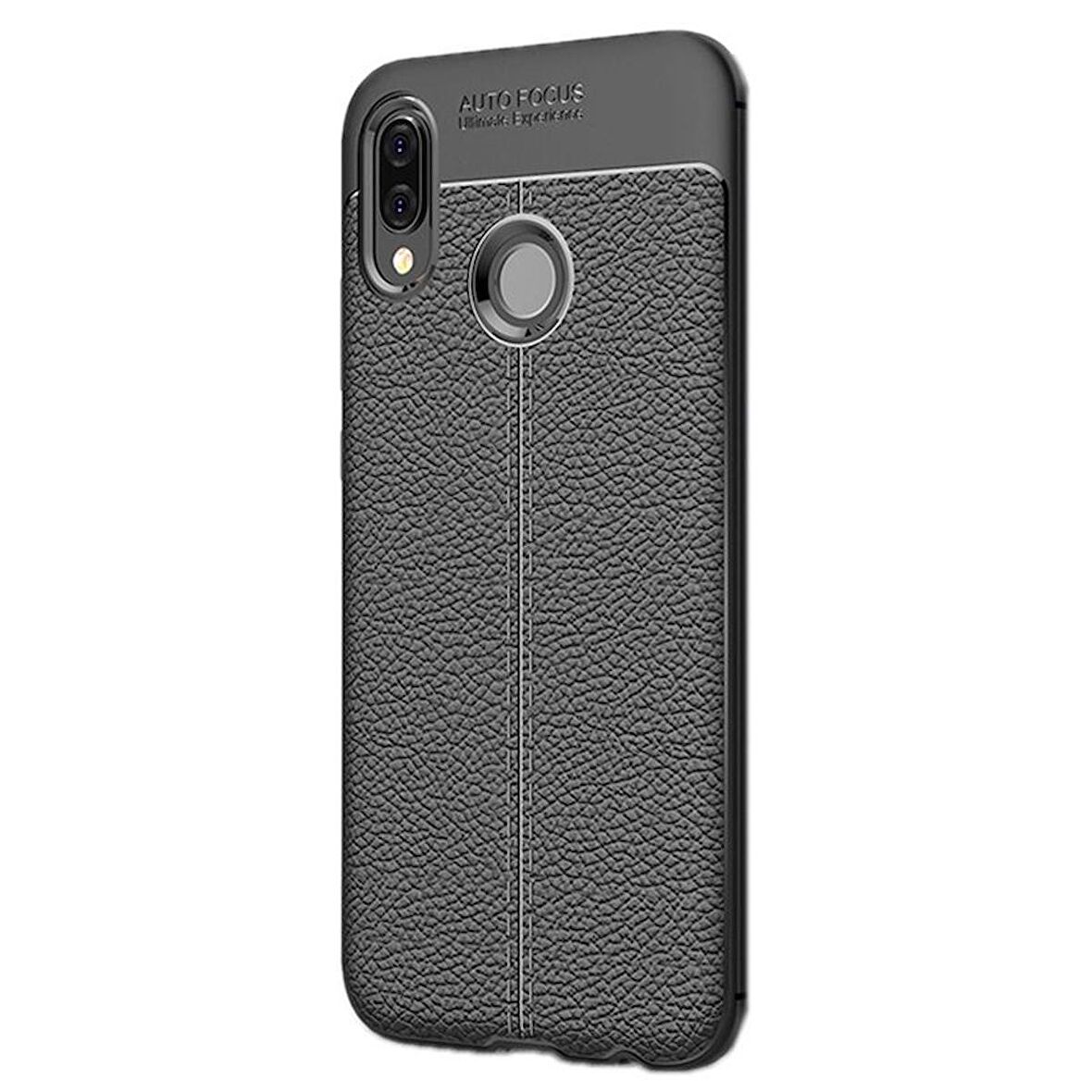 Gpack Samsung Galaxy M30 Kılıf Niss Silikon Deri GörünümlüNano Glass