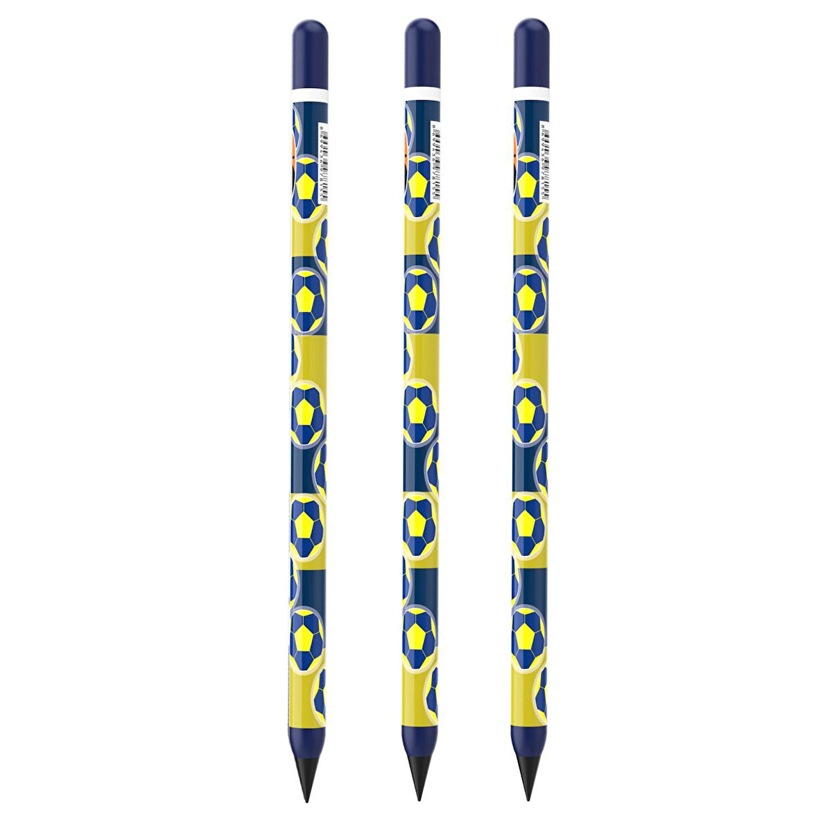 Panda Panpen Taraftar Serisi Bitmeyen Kurşun Kalem Sarı-Lacivert (PAN715) 3 Adet