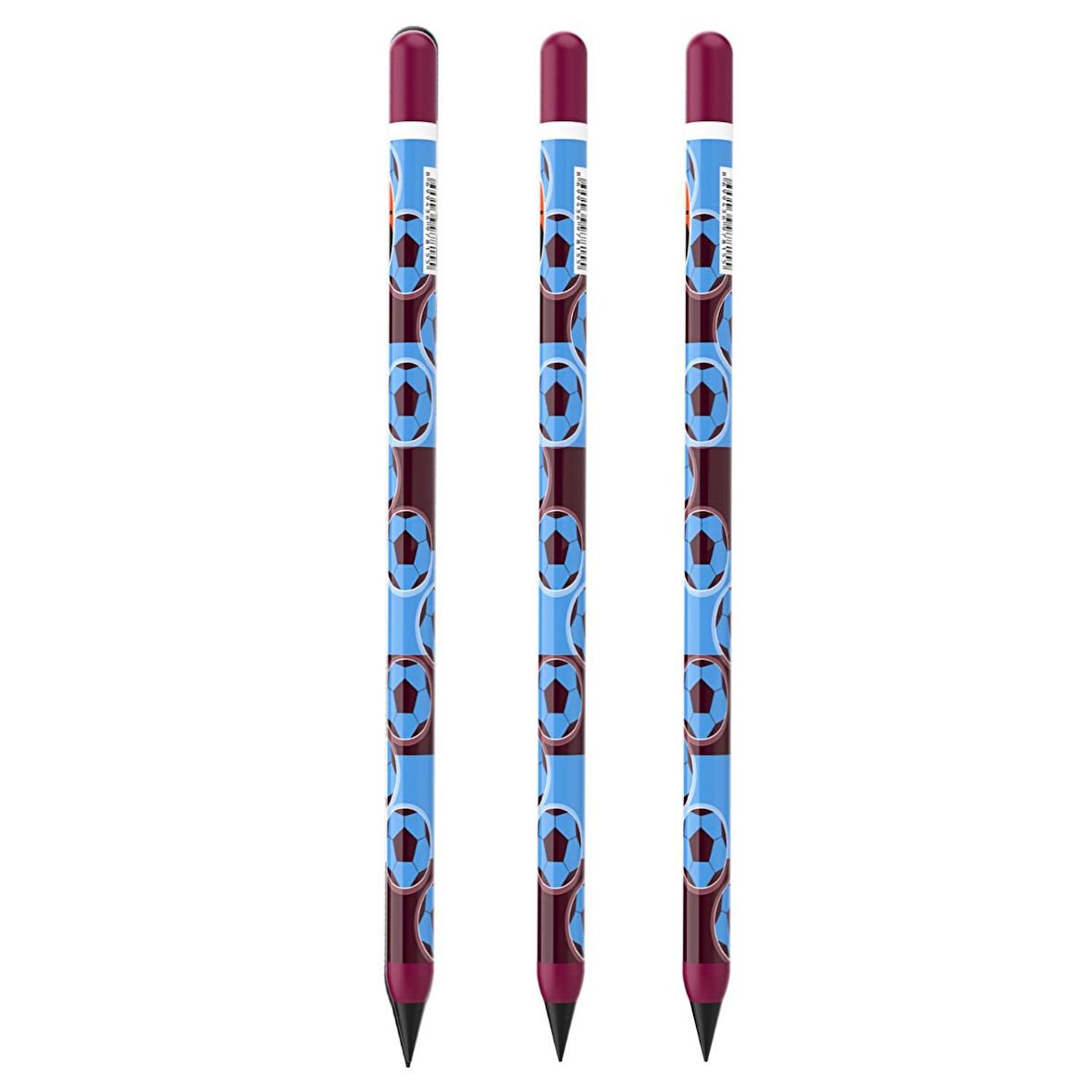 Panda Panpen Taraftar Serisi Bitmeyen Kurşun Kalem Bordo-Mavi (PAN715) 3 Adet