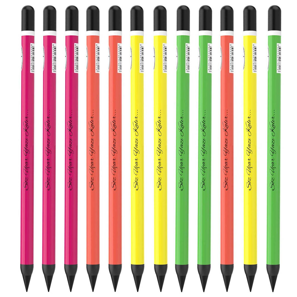 Panda Panpen Neon Serisi Bitmeyen Kurşun Kalem (PAN721) 12 Adet