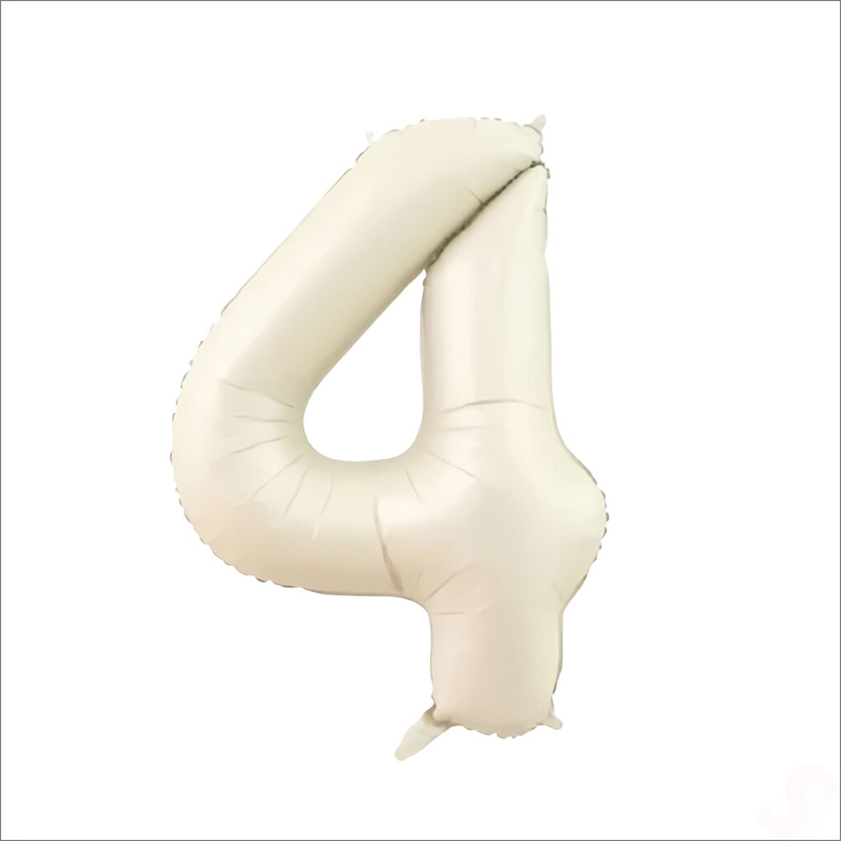4 Yaş Rakam Krem Folyo Balon - 76 cm