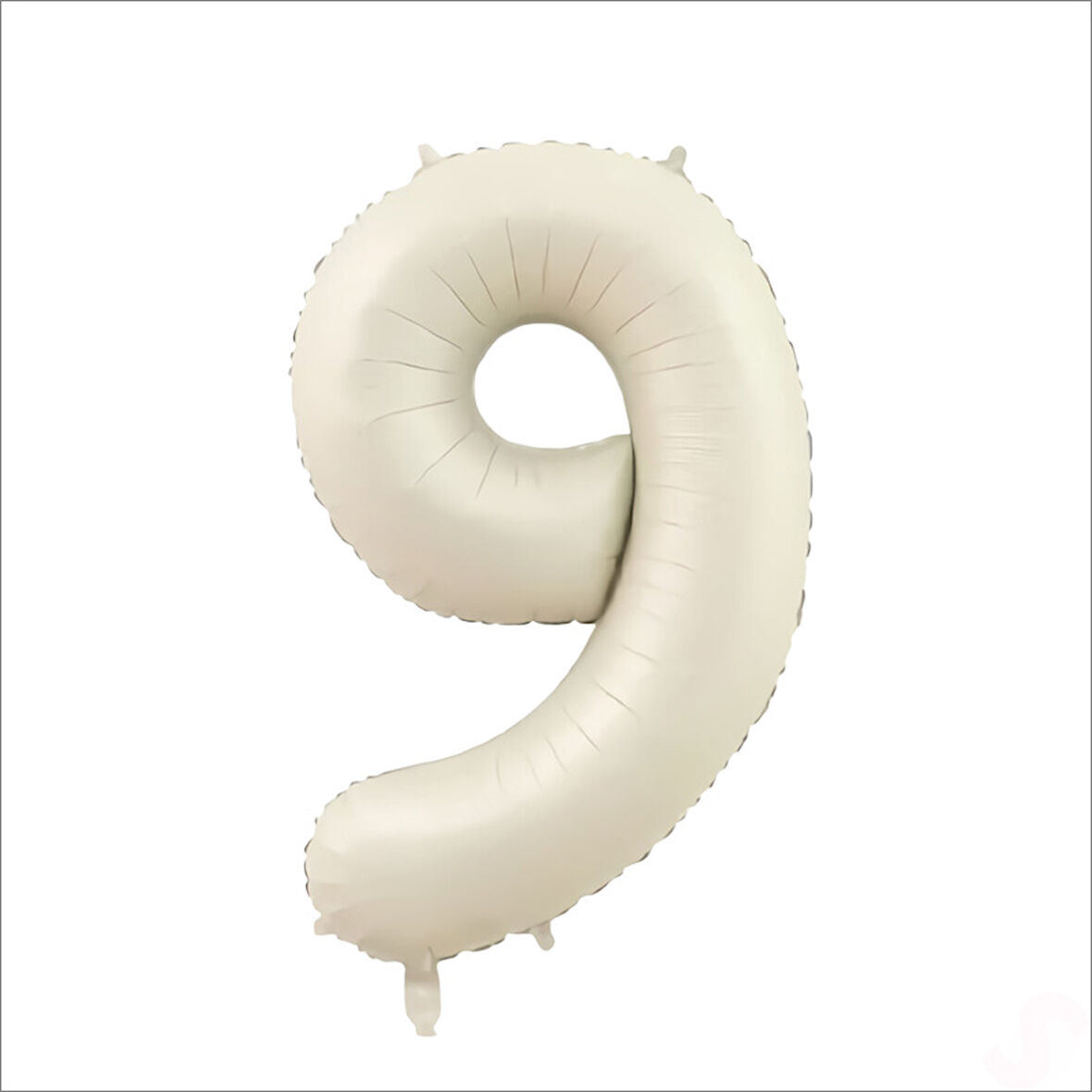 9 Yaş Rakam Krem Folyo Balon - 76 cm
