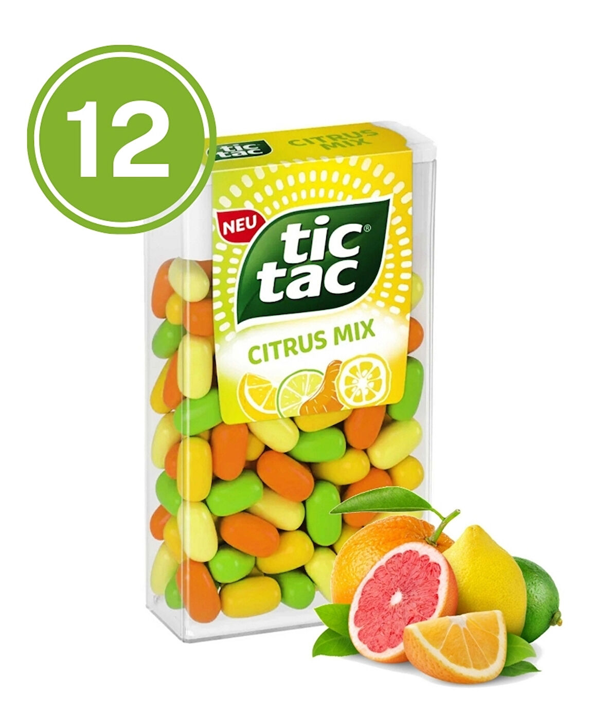 Tic Tac Karışık Meyve Aromalı Şeker 18 Gr. (12 Adet)