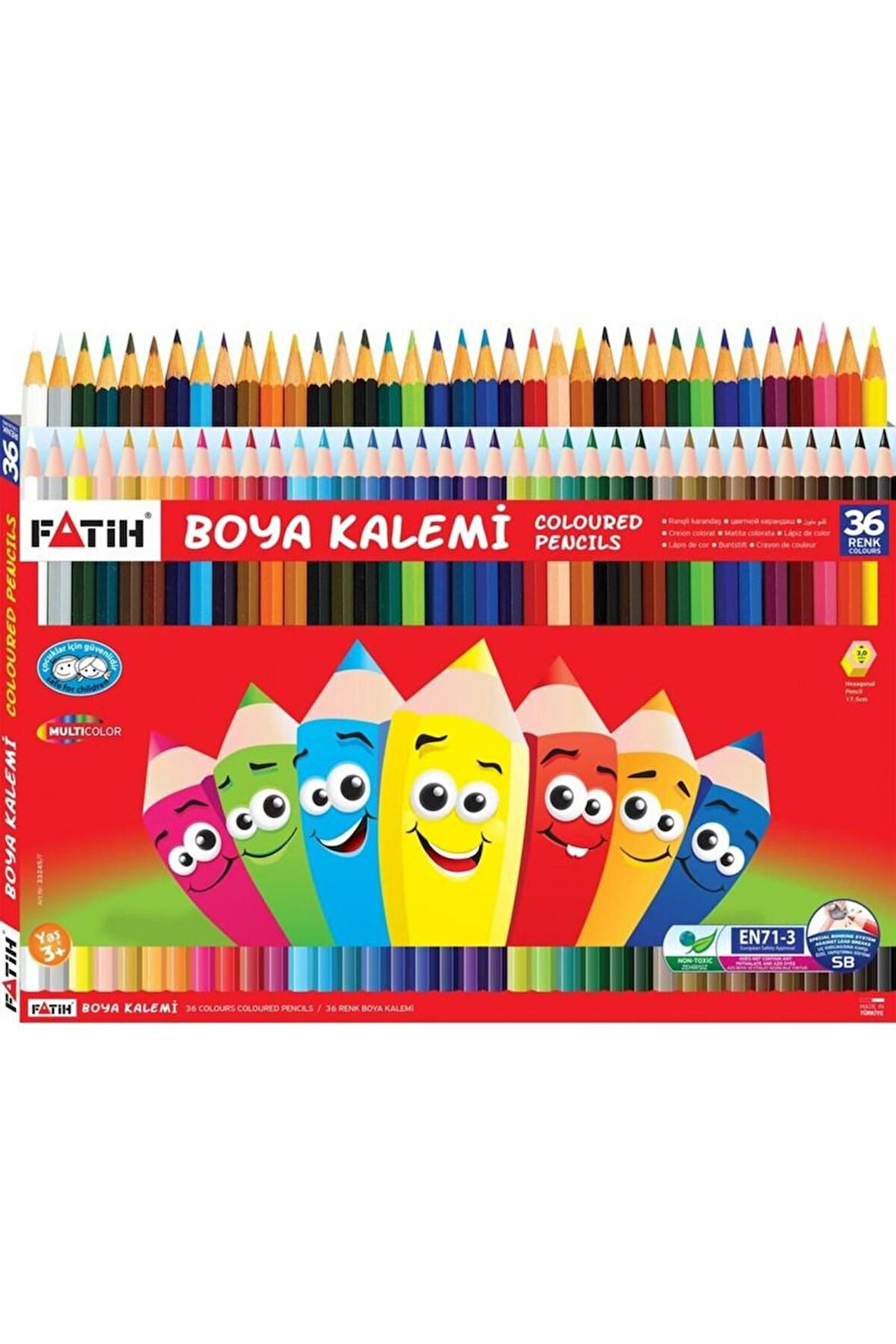 Kuru Boya Karton Kutu Tam Boy 36 Renk 33245