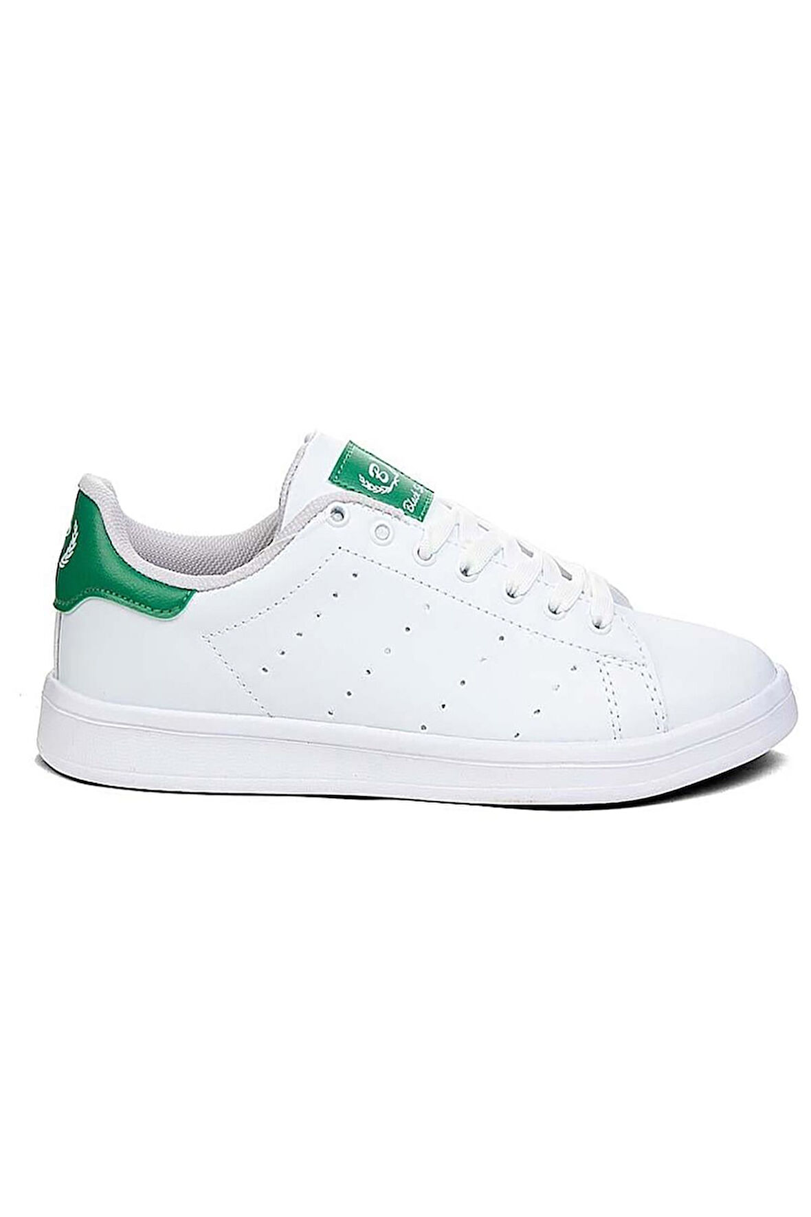 Celira Bls Beyaz Yeşil Bağcıklı Cilt Kadın Spor Ayakkabı