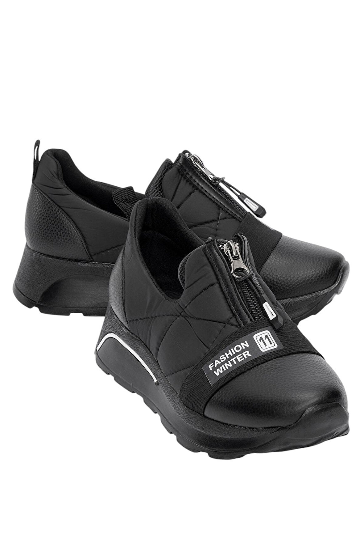 Celira Siyah Rahat Fermuarlı Kadın Spor Ayakkabı