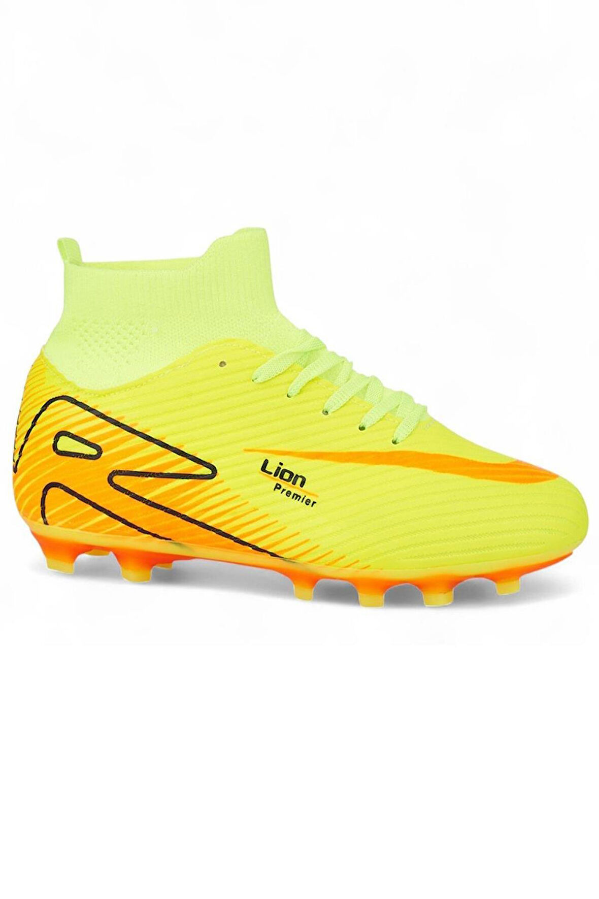 Celira Lio Sarı Çoraplı Erkek Futbol Krampon Ayakkabı
