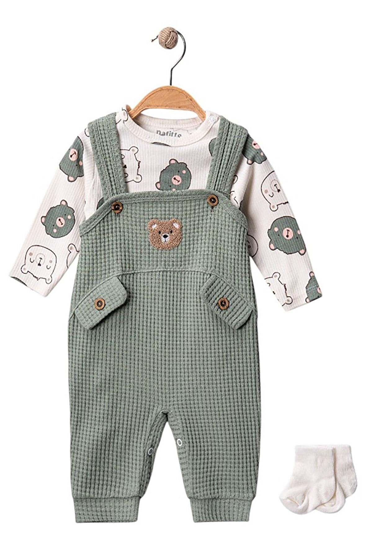 Celira Yeşil 3 Ay,6 Ay,9 Ay, Erkek Bebek Takım