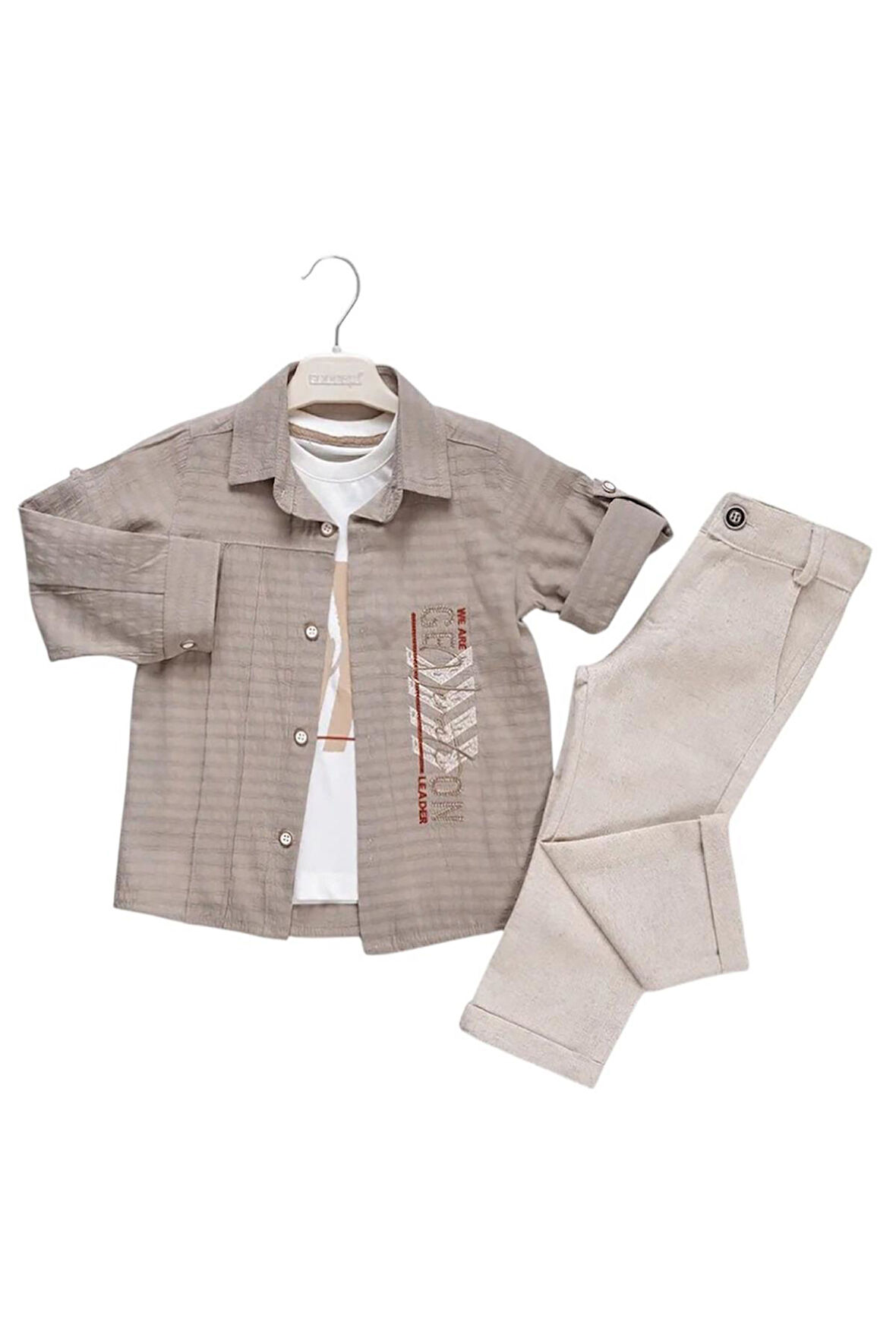 Celira Kahverengi 3 Lu Erkek Çocuk Takım 2-5 Yaş