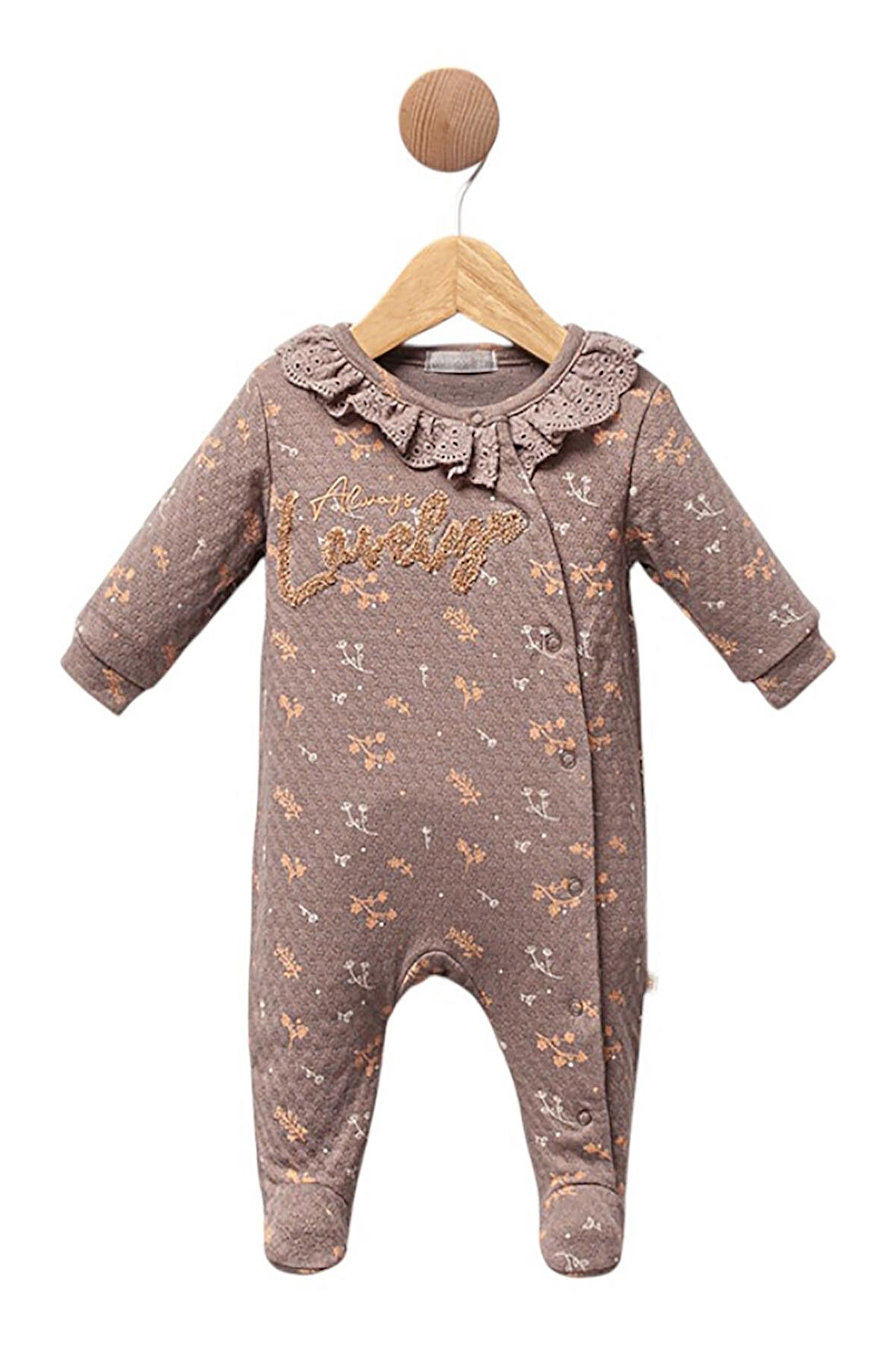 Celira Kahve Patikli Tulum 2 Ay,3 Ay,6 Ay Kız Bebek