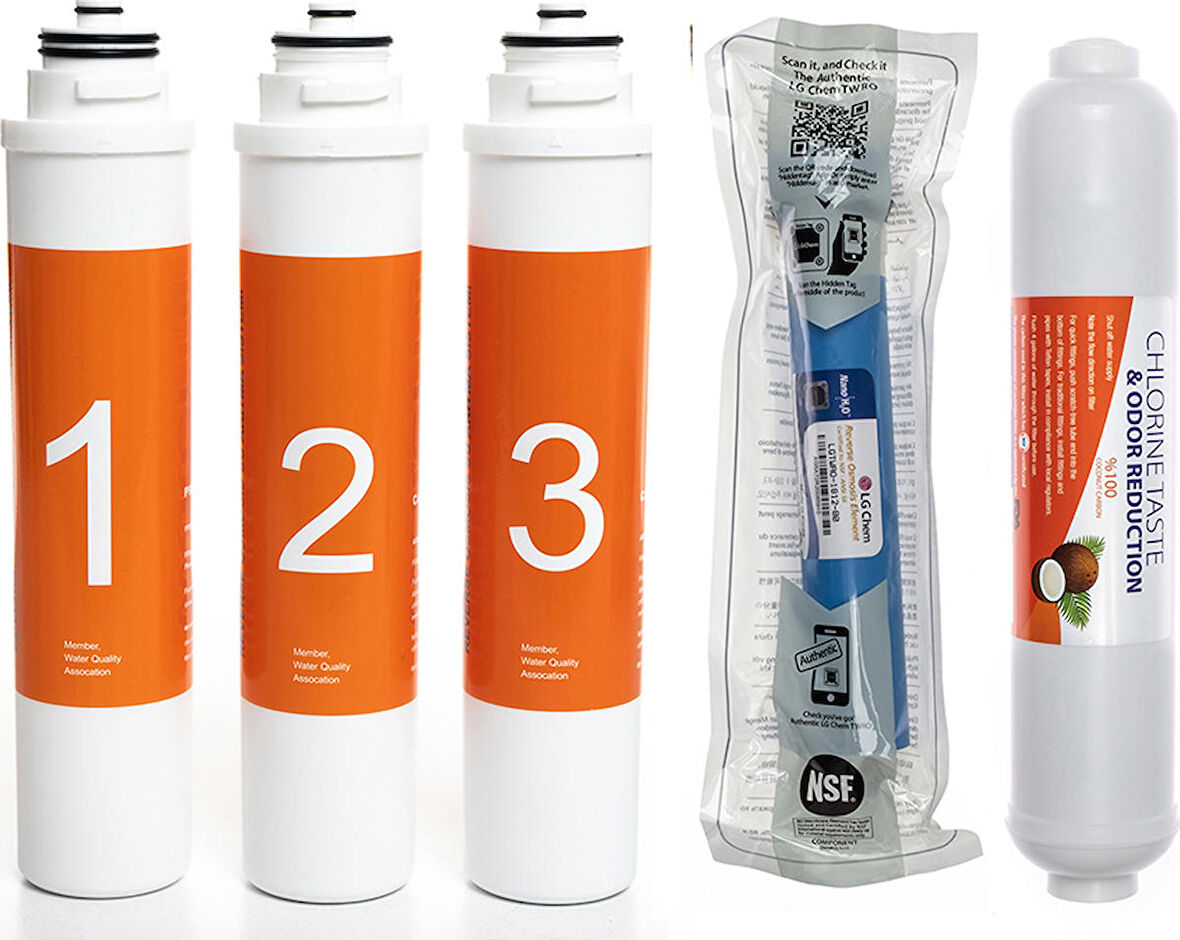 Sulook Waterlife Su Arıtma Cihazı Uyumlu Tak-Çevir 5'li Filtre Seti, Lg Membranlı