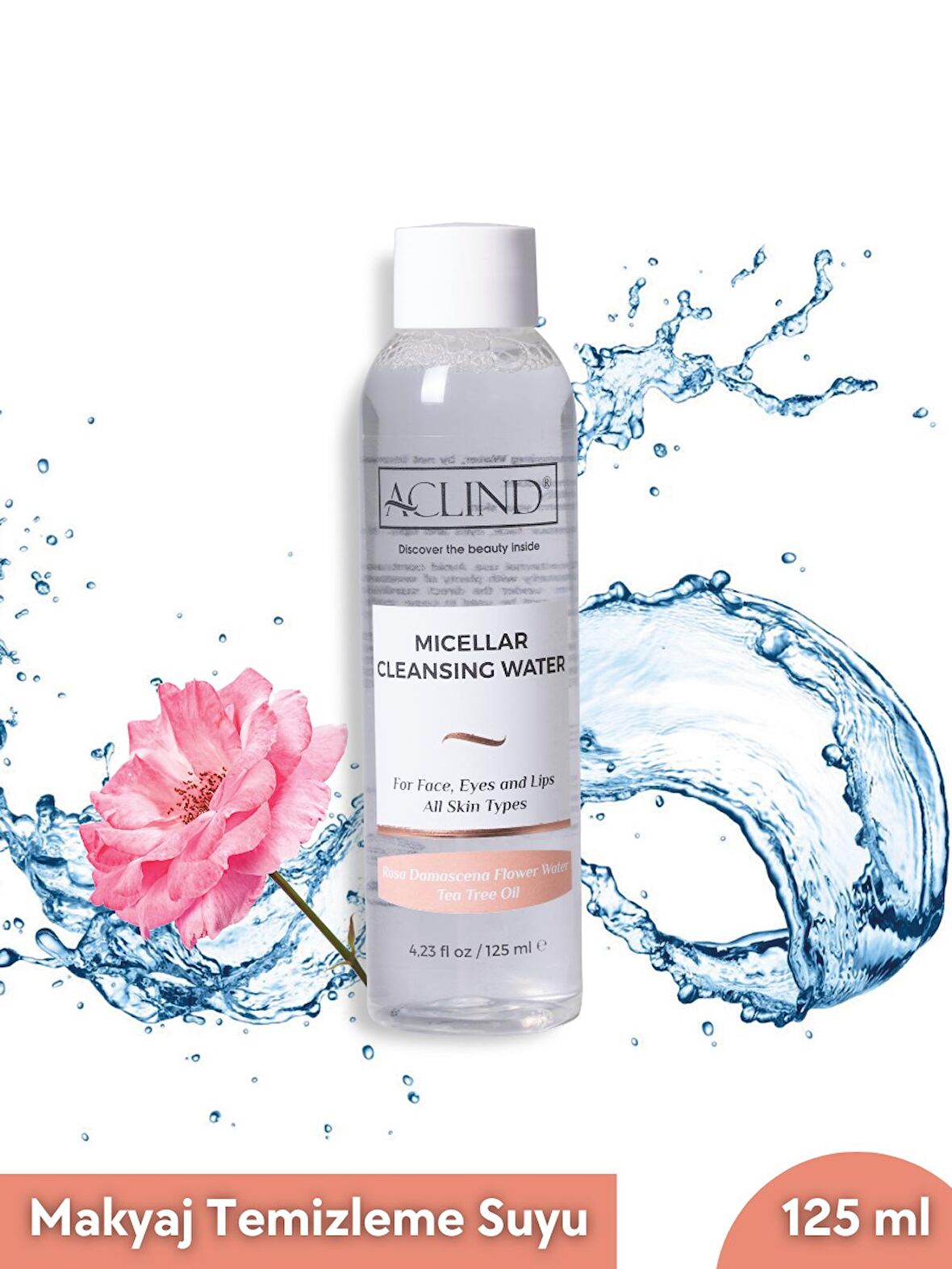 ACLIND® MICELLAR CLEANSING WATER 125 ml | Cilt Makyaj Temizleyici 125 ml | Güzellik Serisi