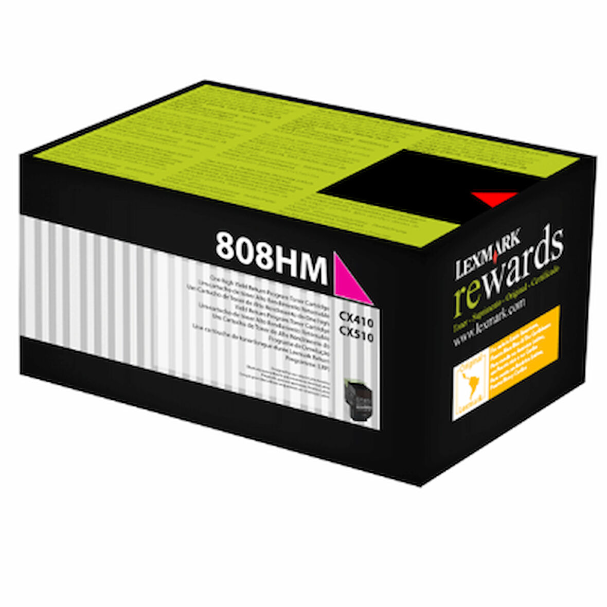 Lexmark (CX410) 80C8HM0 Kırmızı Orjinal Toner Yüksek Kapasiteli
