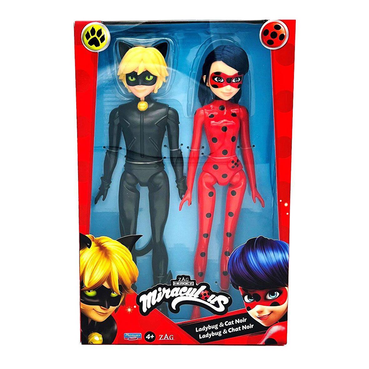 FABBATOYS Miraculous 26 cm LadyBug ve Cat Noir - 50275