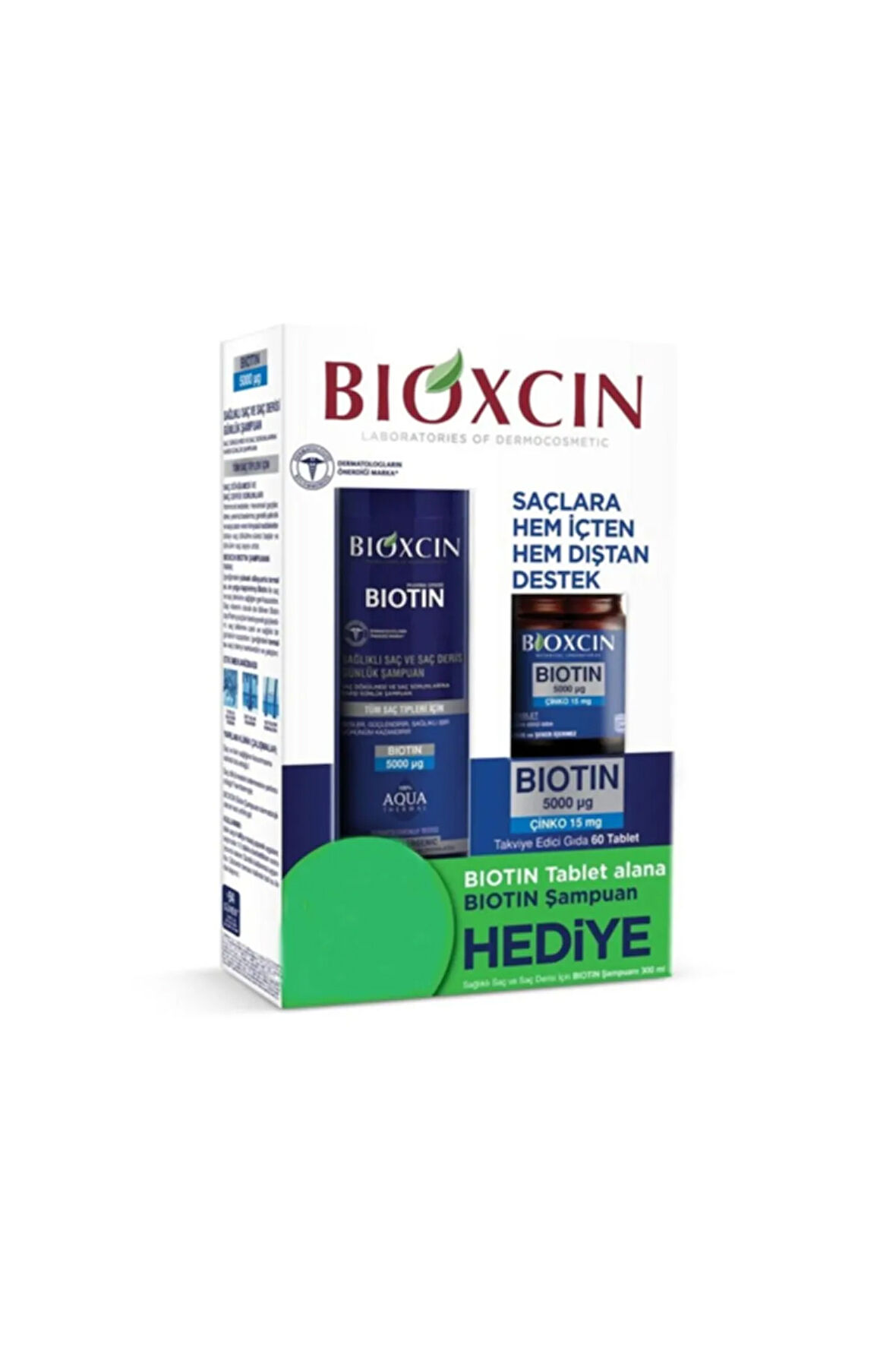 Biotin 5000 Mcg 60 Tablet + Biotin Şampuan 300 ml Set
