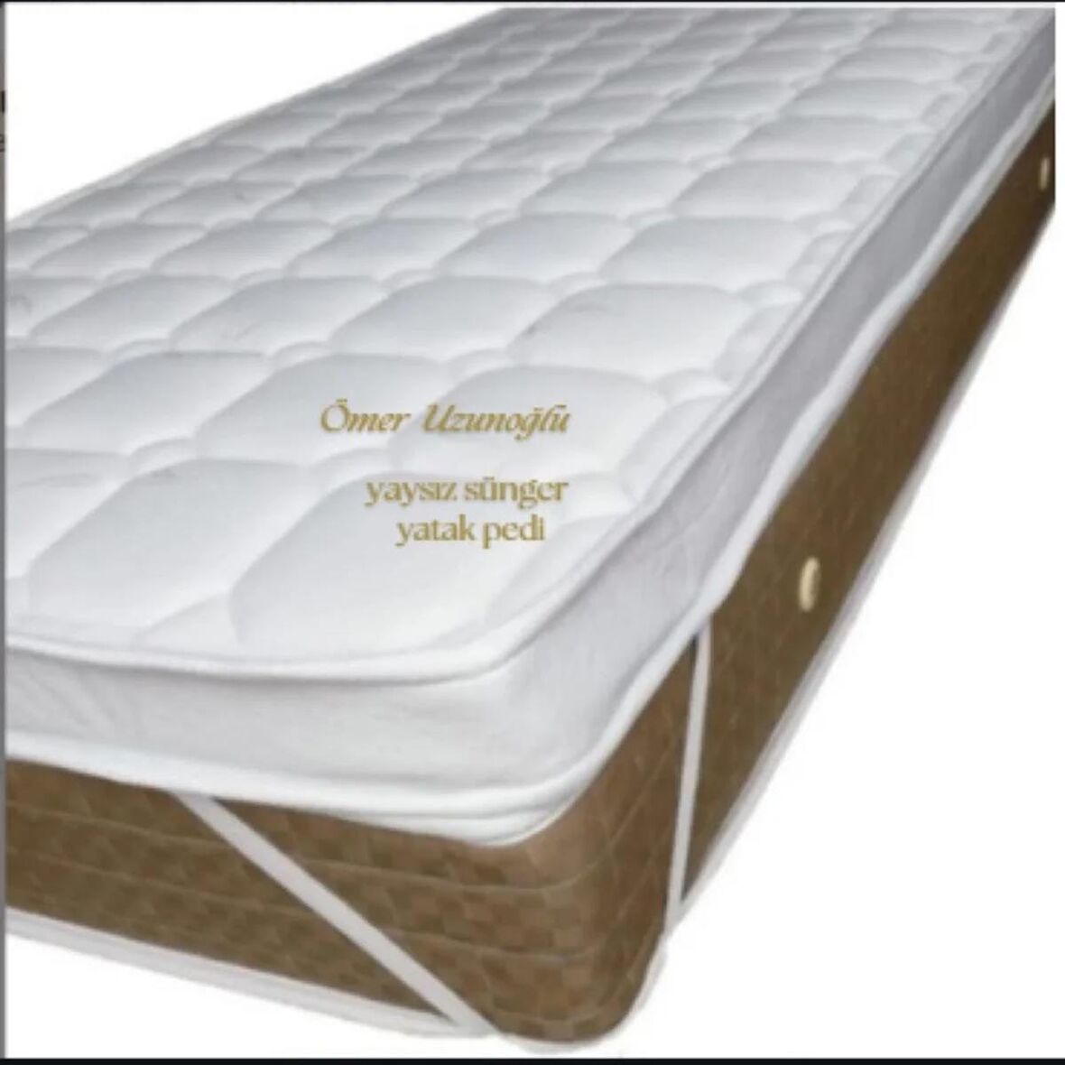 80X180X8 Bambu Kumaş Yaysız Sünger Yatak Pedi ( Yatak üstü minder )