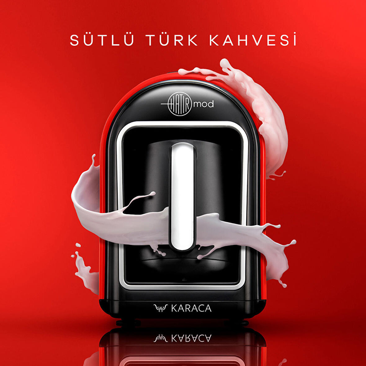 Karaca Hatır Mod Sütlü Türk Kahve Makinesi Red Türk Kahvesi Hediyeli