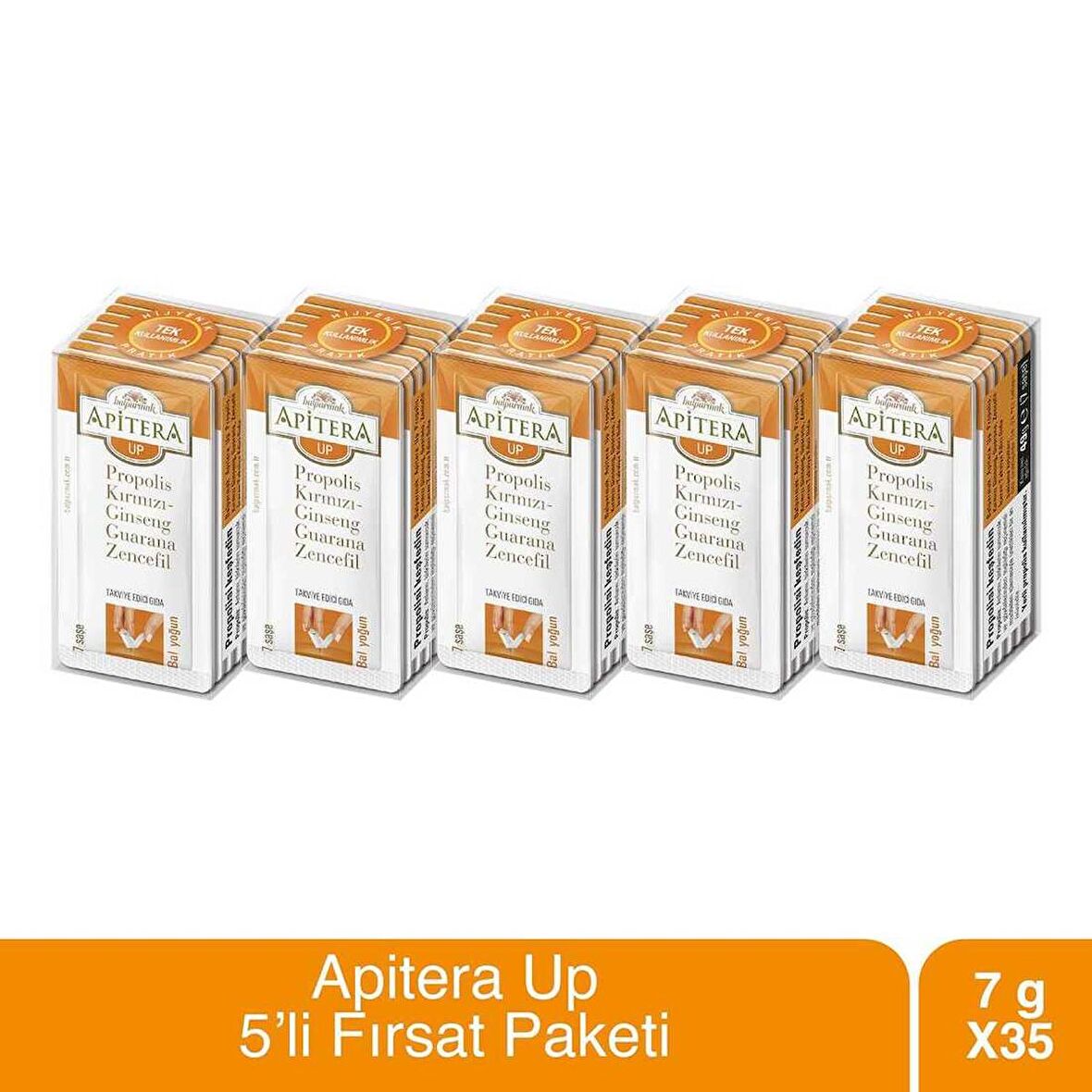 Apitera Up 7 g x 35 Adet (Propolis, Bal, Kırmızı Giseng, Guarana)