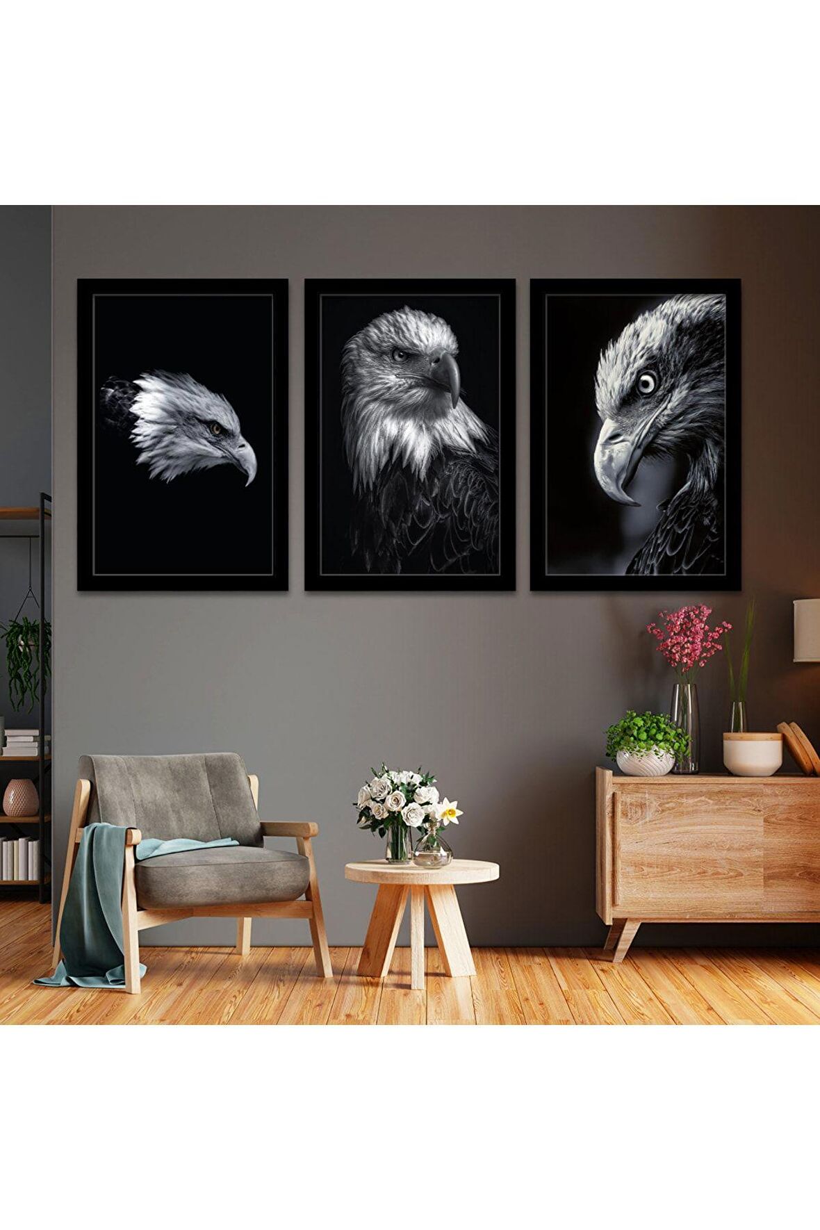 Aslan Mafya 100 X 50 Cm Saatli Kanvas Tablo