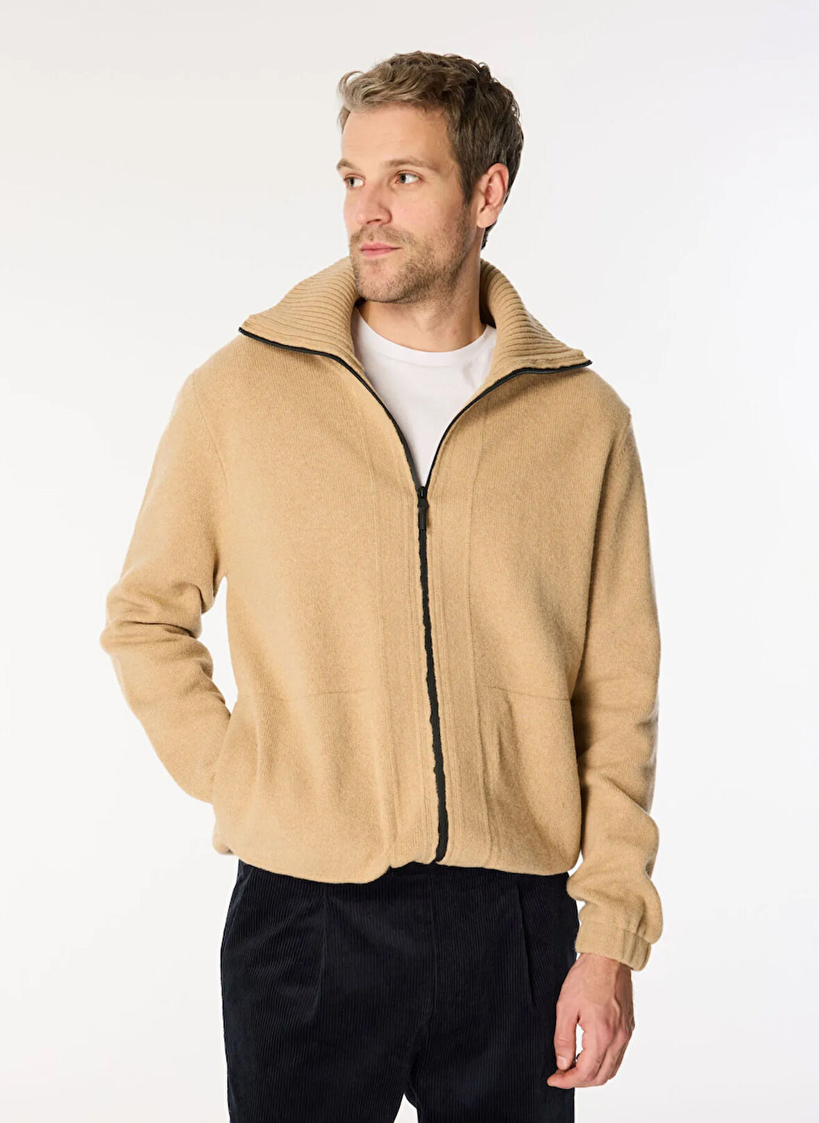 Alpha Studio Deve Tüyü Erkek Mont AU-7220N JACKET/COAT