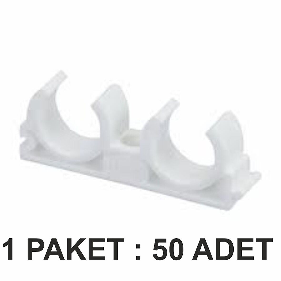 DİZAYN PPRC ÇİFTLİ KELEPÇE 32 MM PAKET 50 Lİ