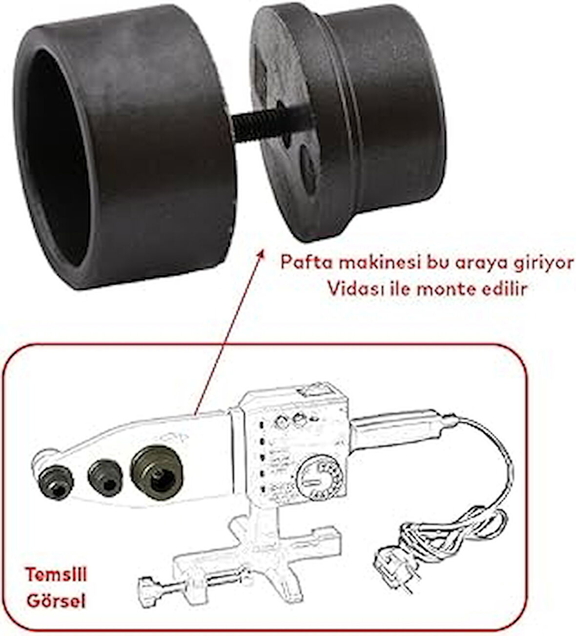 PPRC 25 mm  Kaynak Makinesi Paftası - Boru Kaynak Paftası 25 mm 