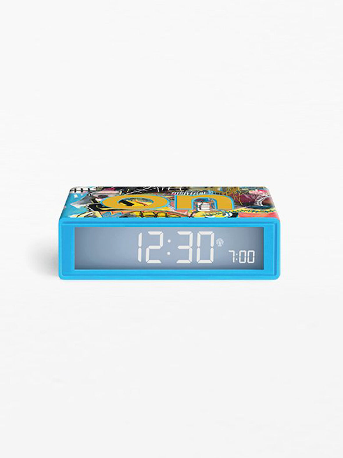 LR150BSQ-D-Lexon Flip + Alarm Saat X Jean-Michel Basquiat Skull