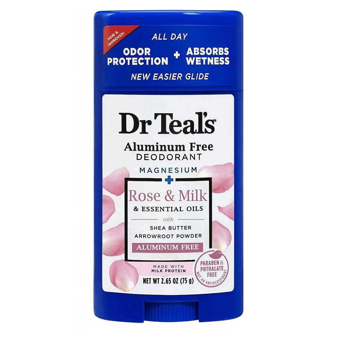 Dr Teal's Alüminyum İçermeyen Gül ve Sütlü Deodorant 75 GR