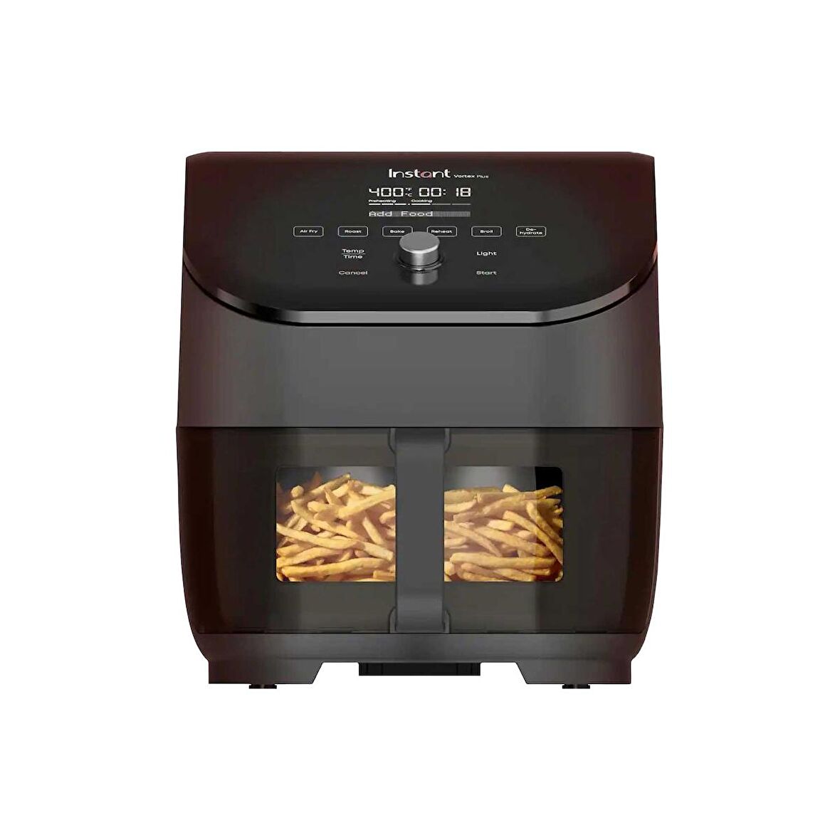 Instant Vortex Plus 5.7 Litre Paslanmaz Çelik Sepetli Koku Silme Teknolojili ve ClearCook Pişirme Pencereli Air Fryer