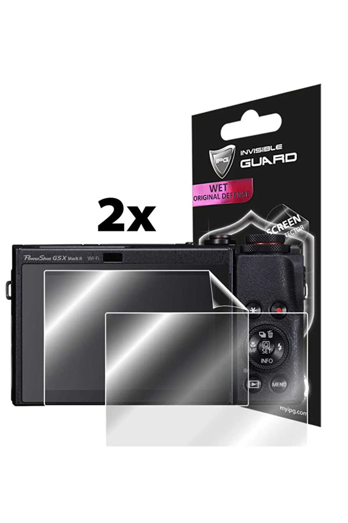 Canon Powershot G5 X Mark Iı Dijital Kamera Hydrogel Ekran Koruyucu (2 ADET)