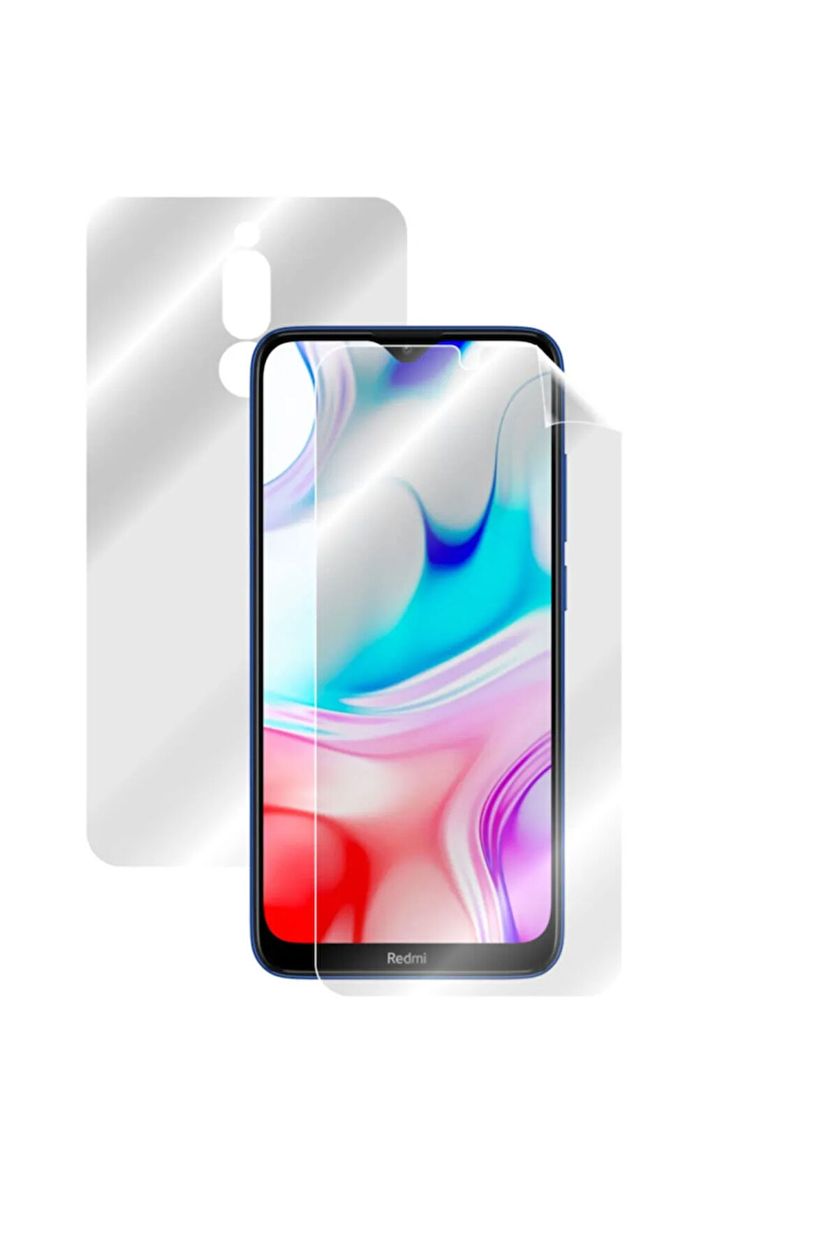 Xiaomi Redmi 8 Görünmez Hydrogel Tam Kaplama (EKRAN VE ARKA KORUMA)