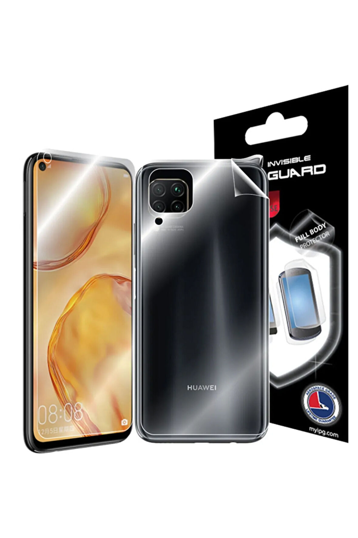 Huawei P40 Lite Görünmez Hydrogel Tam Kaplama (EKRAN VE ARKA KORUMA)
