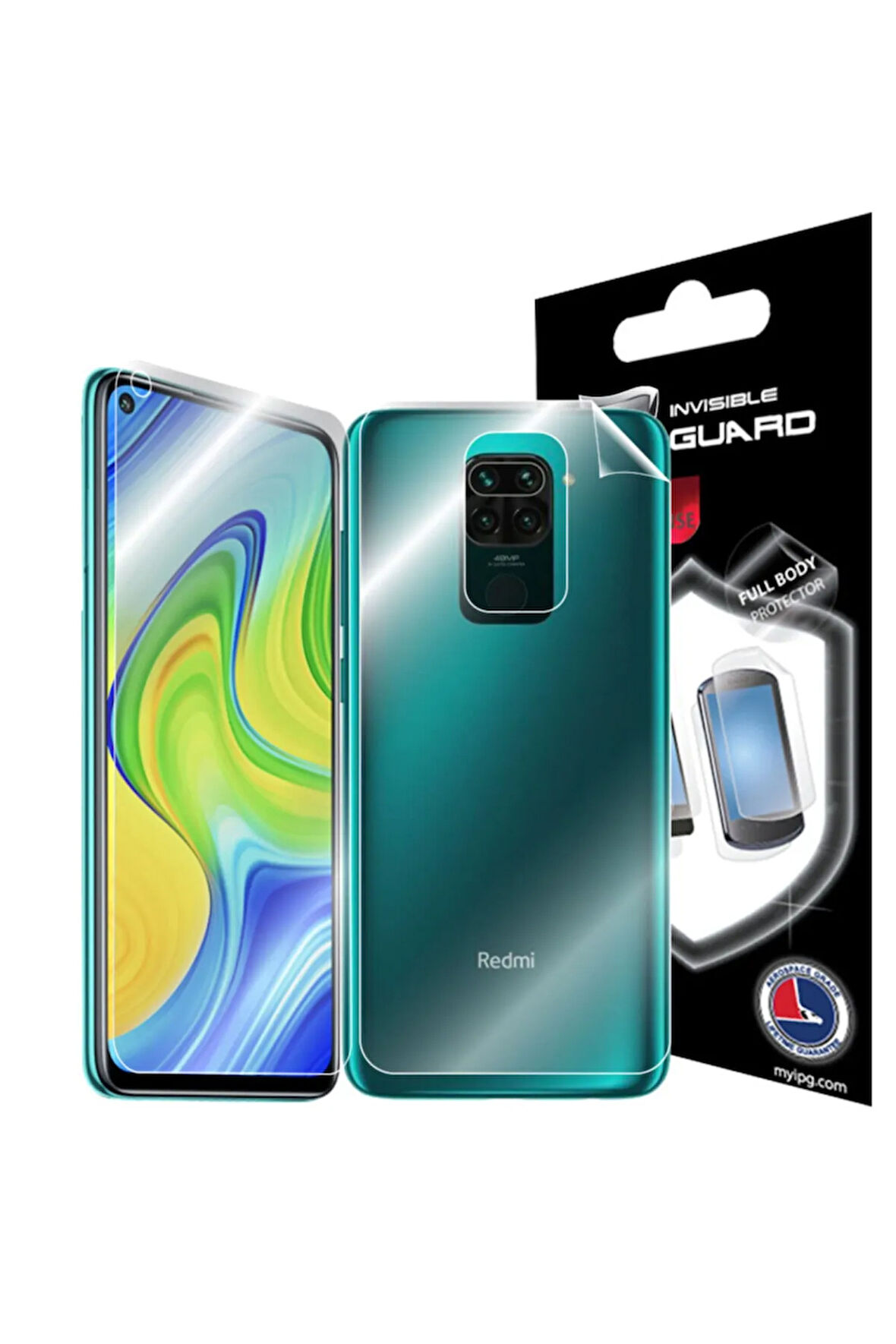 Xiaomi Redmi Note 9 Görünmez Hydrogel Tam Kaplama (EKRAN VE ARKA KORUMA)