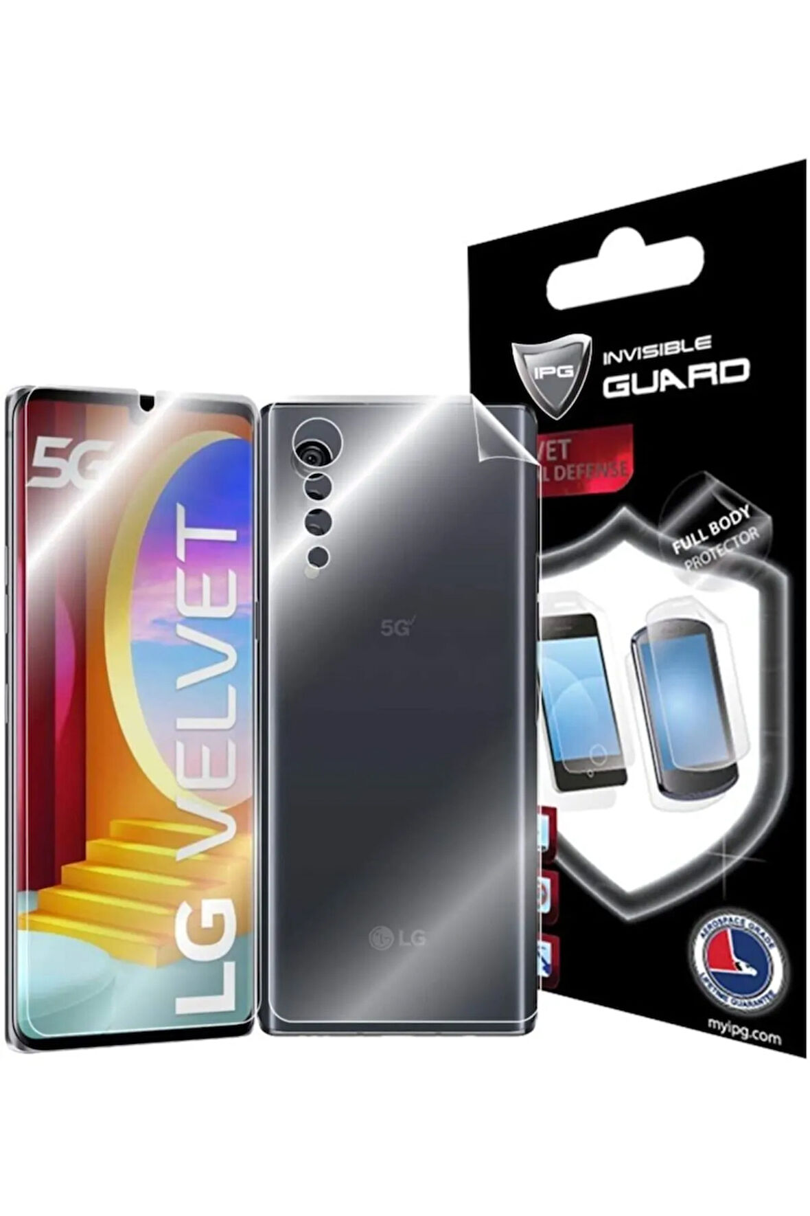 Lg Velvet 5g Görünmez Hydrogel Tam Kaplama (EKRAN VE ARKA KORUMA)