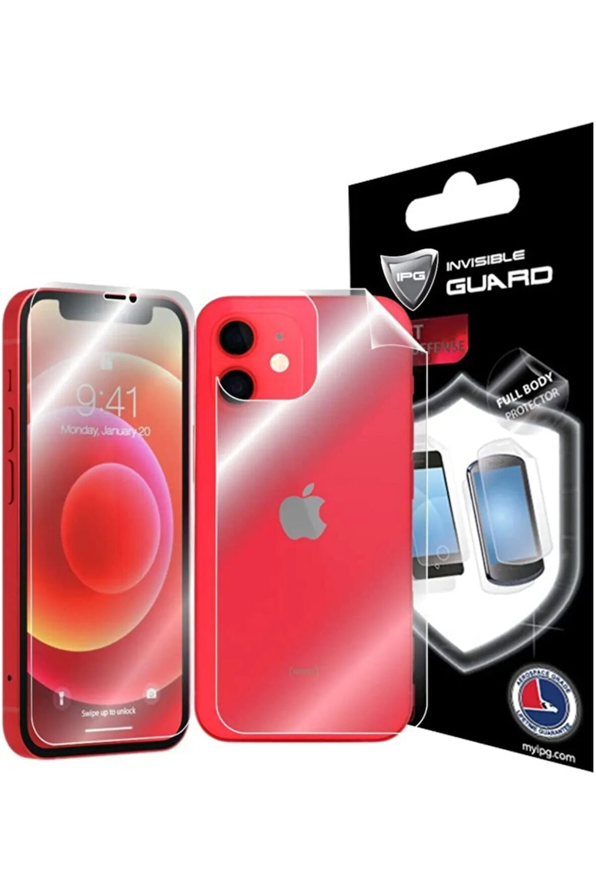 Apple Iphone 12 Mini Görünmez Hydrogel Tam Kaplama (EKRAN VE ARKA KORUMA)