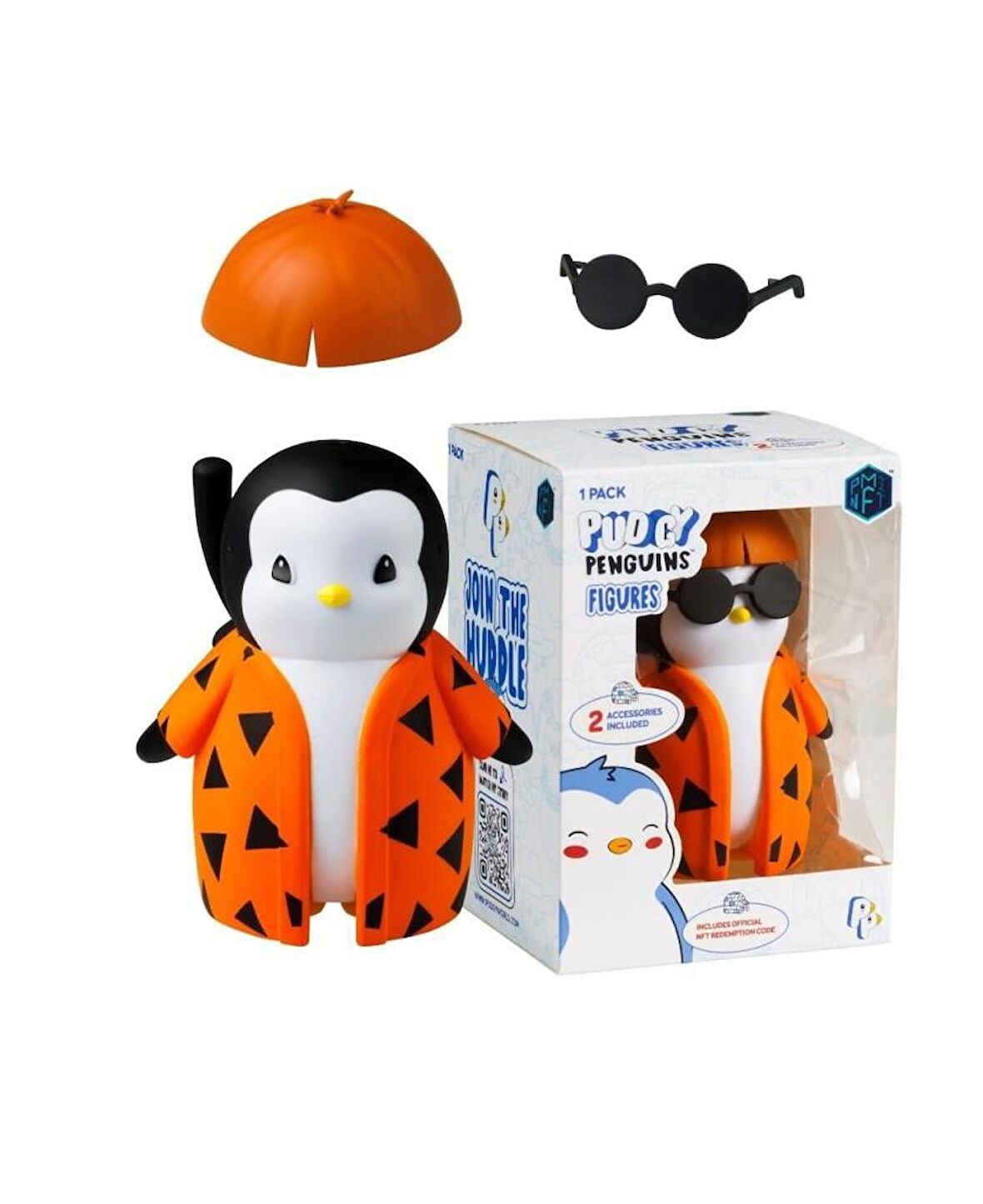 Pudgy Penguen Figür-Turuncu  