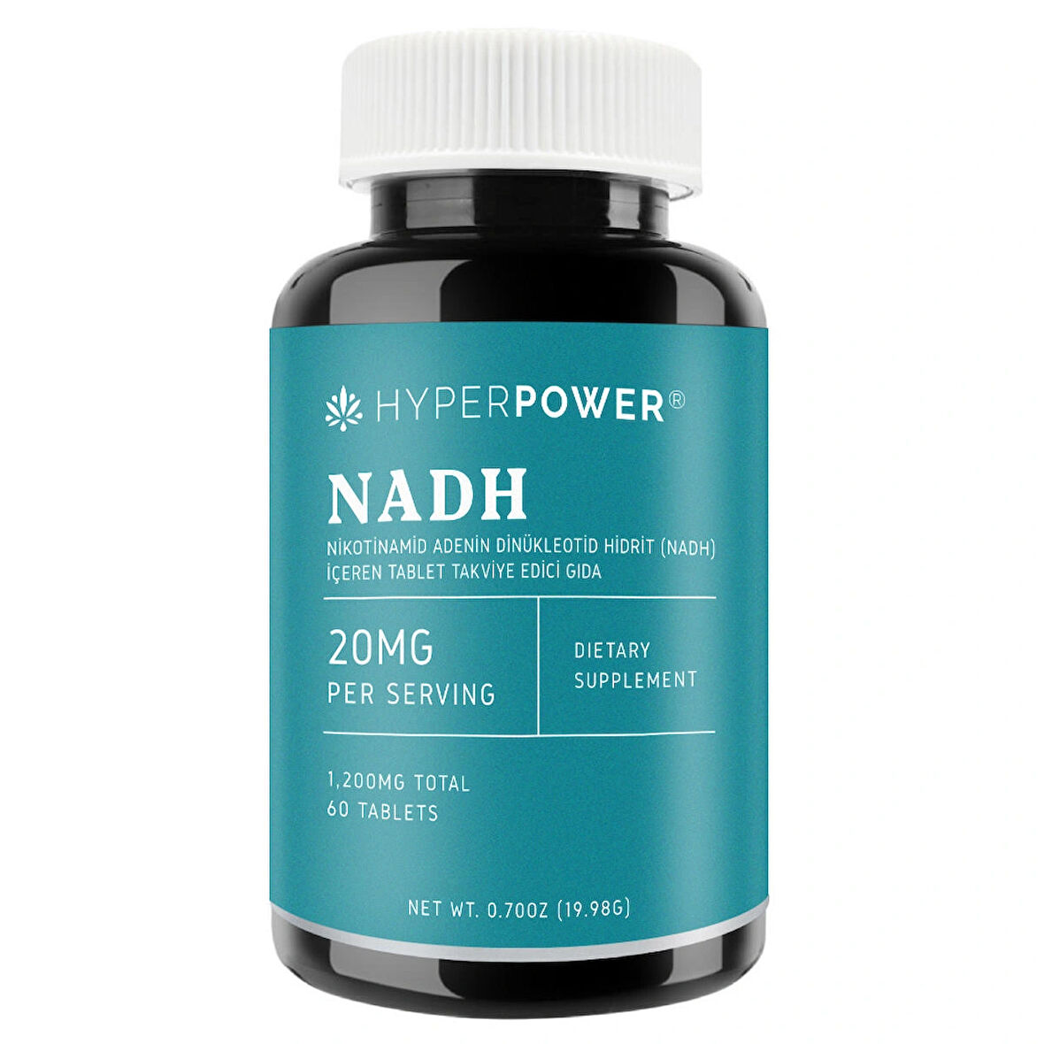 Hyperpower Nicotinamide Adenine Dinucleotide 20 Mg 60 Tablet NAD Öncüsü (Made in USA 